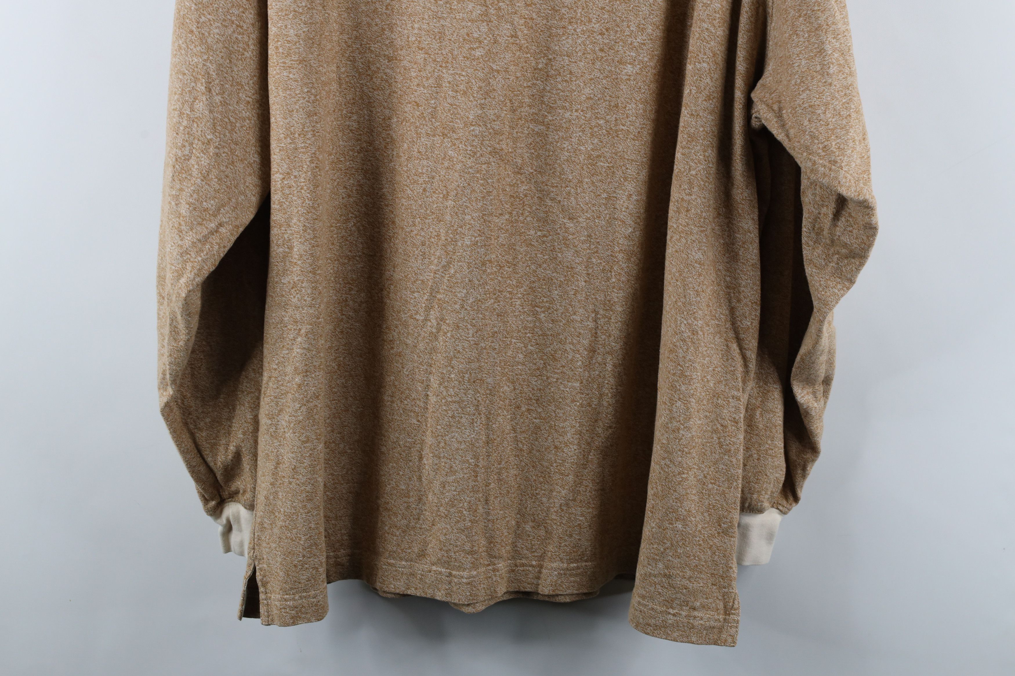 Vintage Vintage 90s Streetwear Long Sleeve Rugby Polo Shirt Beige Size US M / EU 48-50 / 2 - 8 Thumbnail