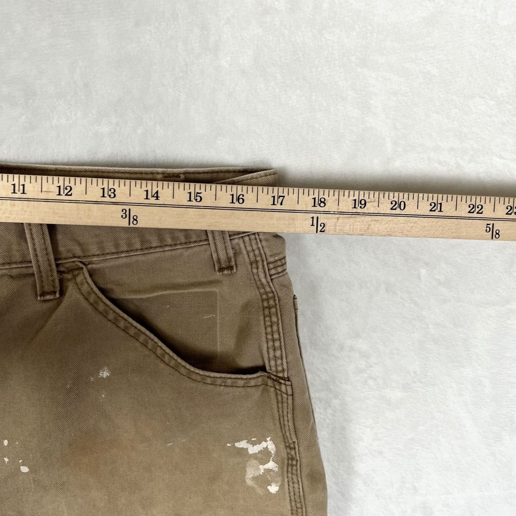 Dickies VTG Dickies Cargo Shorts Mens 34 Beige Canvas Carpenter Utility Pockets Workwear 11in Inseam Size US 34 / EU 50 - 6 Thumbnail