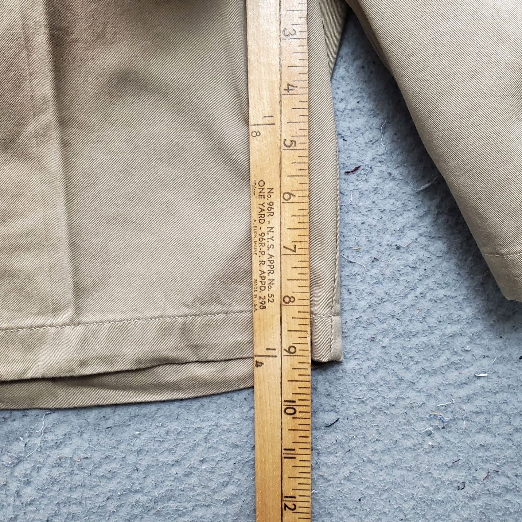 Arrow Arrow Mens Khakis Shorts 34W Brown Classic Chino Casual Comfortable Charcoal Wash Mens Size 34 Brown Khakis Shorts Arrow Size US 34 / EU 50 - 5 Thumbnail