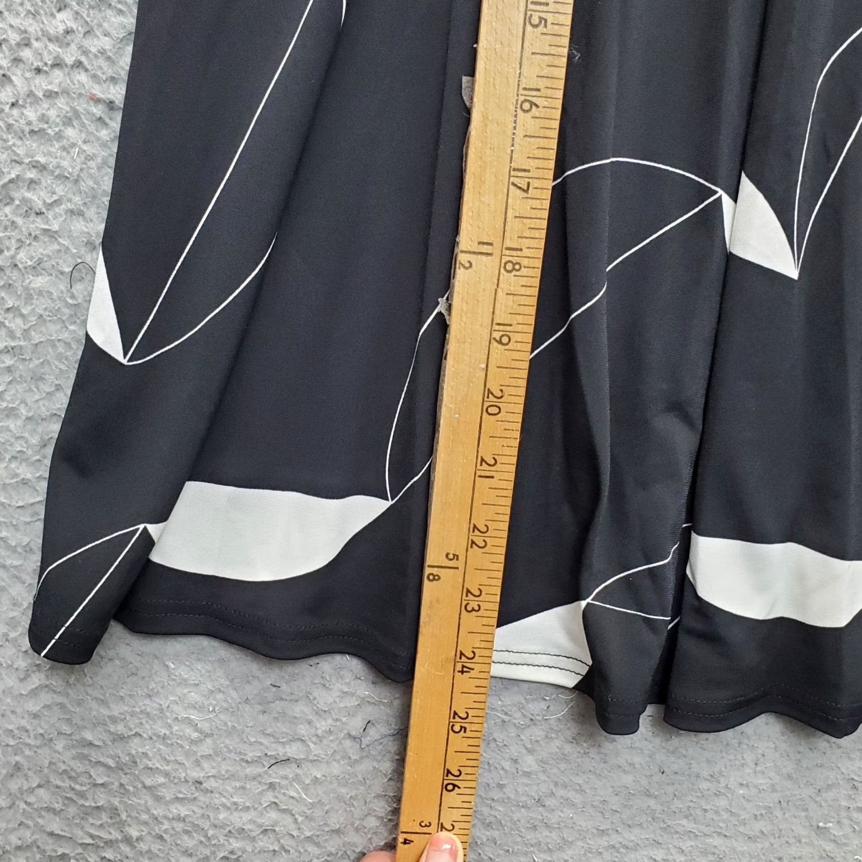 Vintage Sag Harbor Women Skirt XS XL Multi Geometric Stretch polyester Midi fabric Maxi? Size 40" / US 18 - 3 Thumbnail
