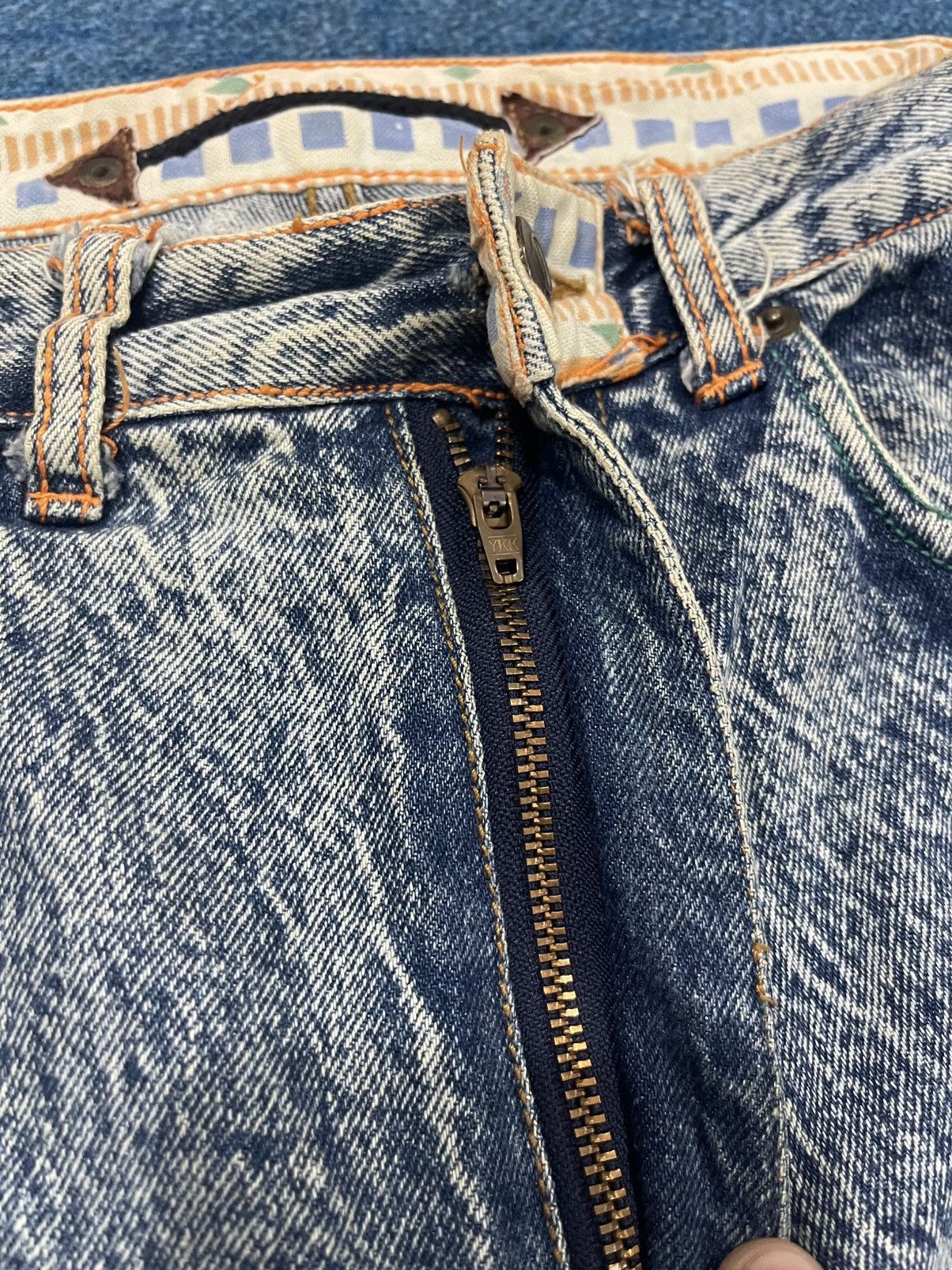 Kansai Yamamoto Vintage Kansai O2 Acid Wash Denim Jeans Size US 28 / EU 44 - 7 Thumbnail