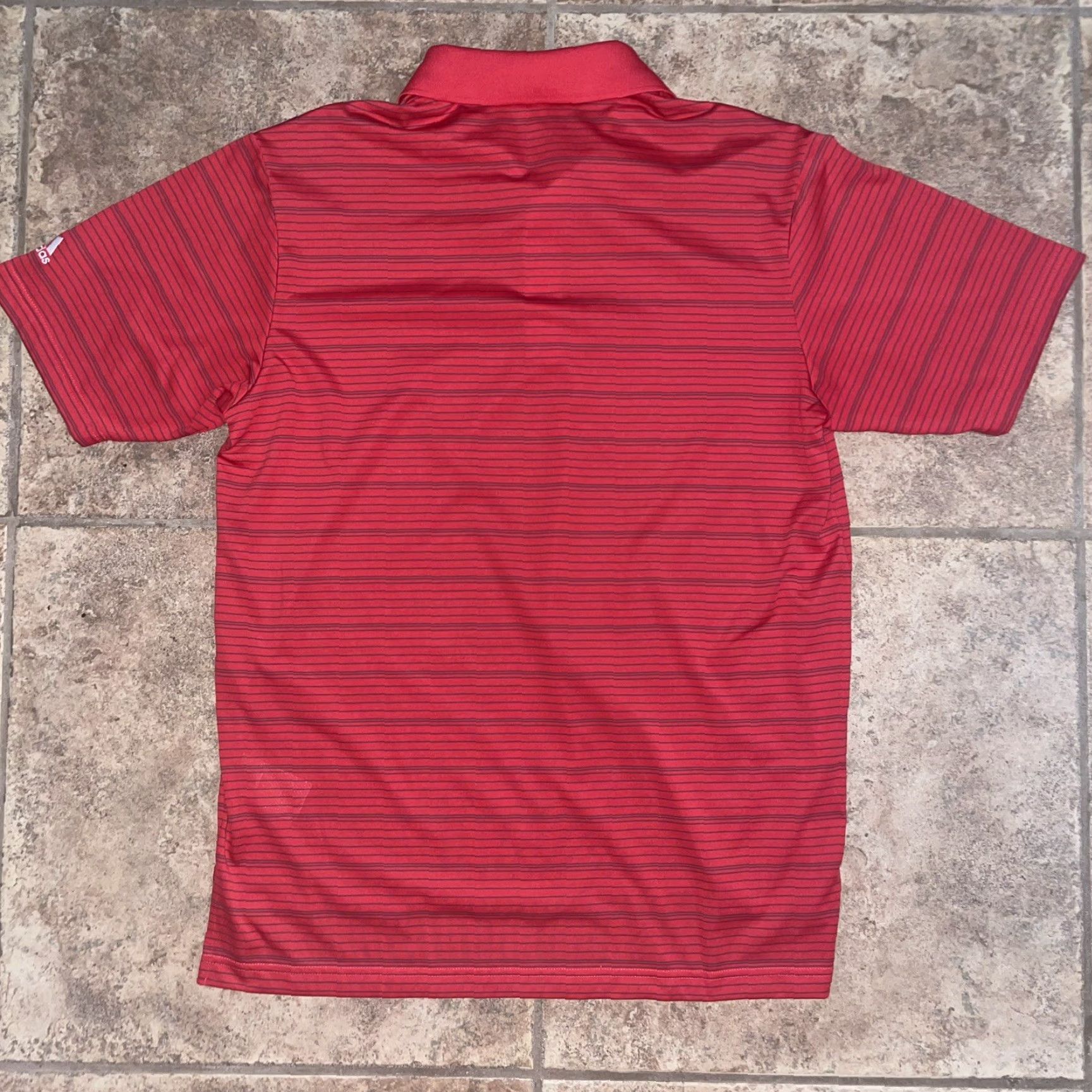 Adidas Adidas Golf Polo Shirt Men M Red Striped Performance Golf Apparel Size US M / EU 48-50 / 2 - 5 Thumbnail