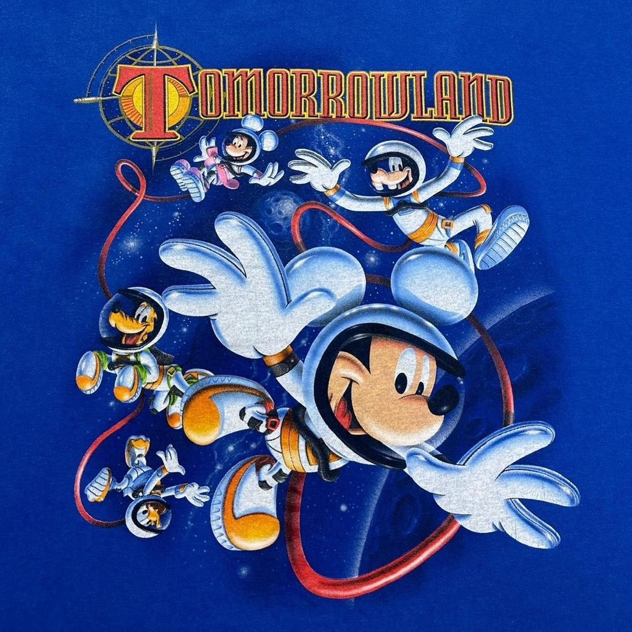 Disney × Vintage Vintage Tomorrowland Mickey Astronaut T-Shirt Size US XL / EU 56 / 4 - 3 Thumbnail