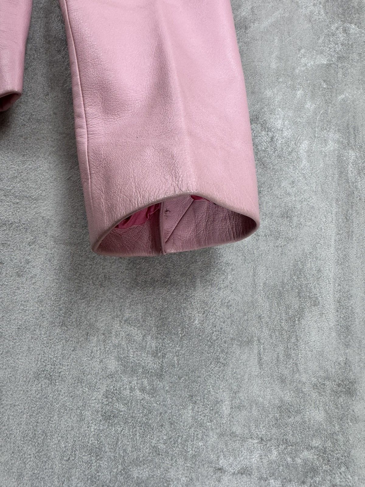 Other ROSSODISERA Pink Leather Jacket Barbie Style Blazer Barbie Size M / US 6-8 / IT 42-44 - 9 Thumbnail