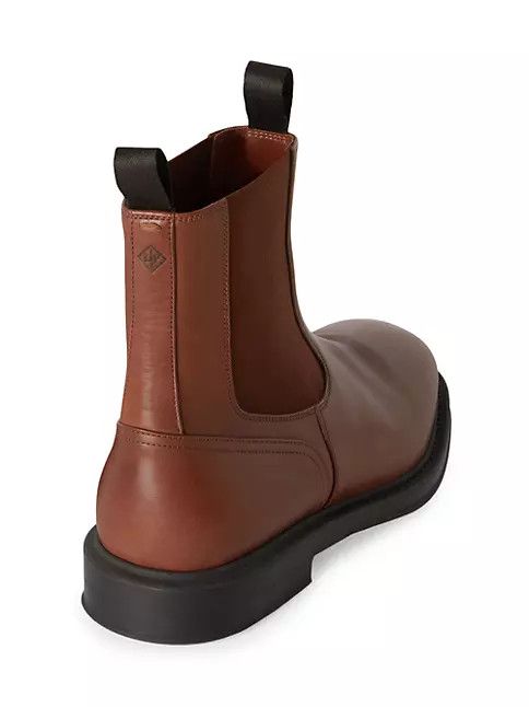 Loro Piana o1srvl11e0225 Travis Leather Chelsea Boots in Brown Size US 12 / EU 45 - 6 Thumbnail
