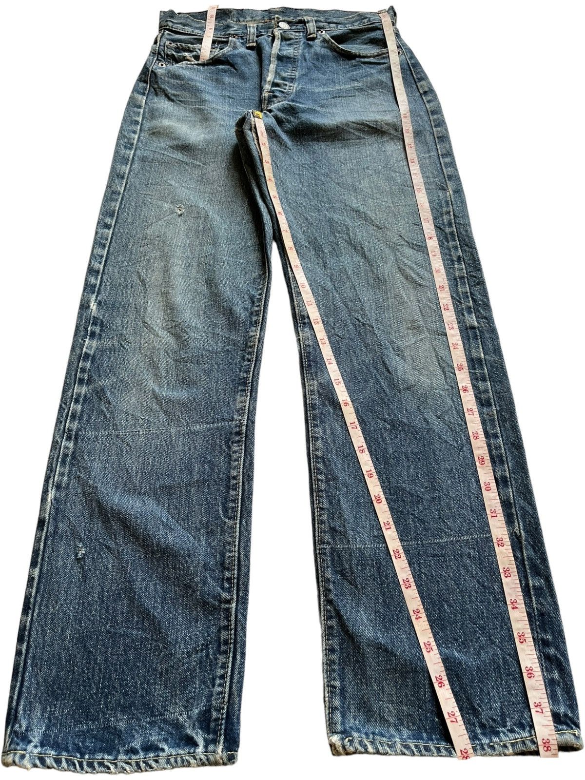 Levi's True Vintage 60s Levis 501 Selvedge Bartacks Jeans Button 6 Size US 28 / EU 44 - 14 Thumbnail