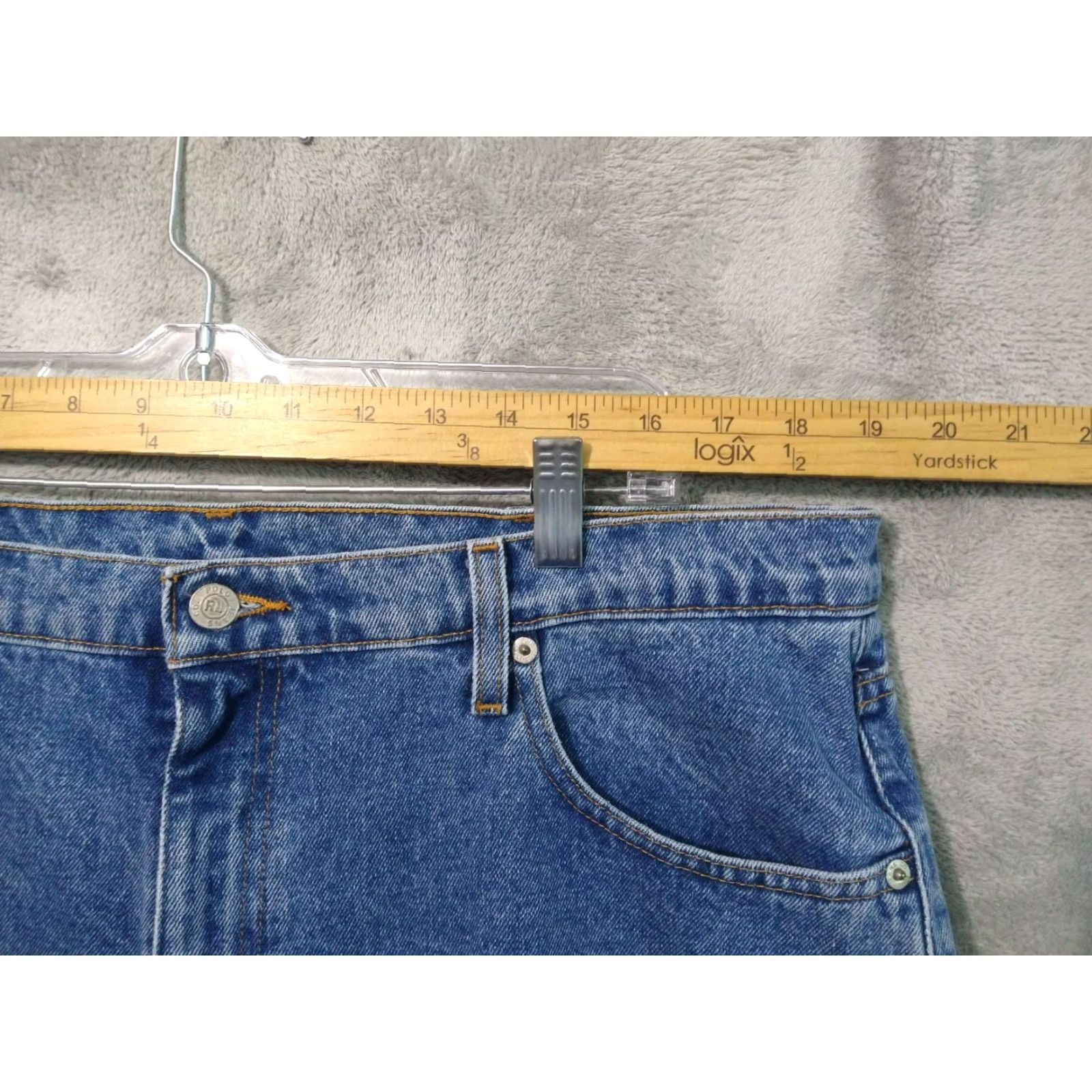 Polo Ralph Lauren Polo Ralph Lauren Jeans Classic Fit Straight Leg High Rise Mens 40x30 Blue Denim Size US L / EU 52-54 / 3 - 3 Thumbnail