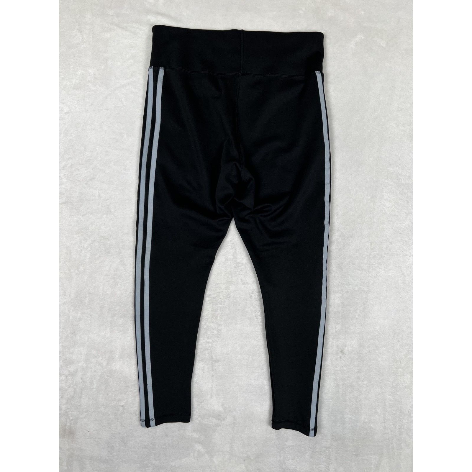 Adidas Adidas Pants Women's M/A Black Climalite 3-Stripes High Rise Size 29" - 5 Thumbnail
