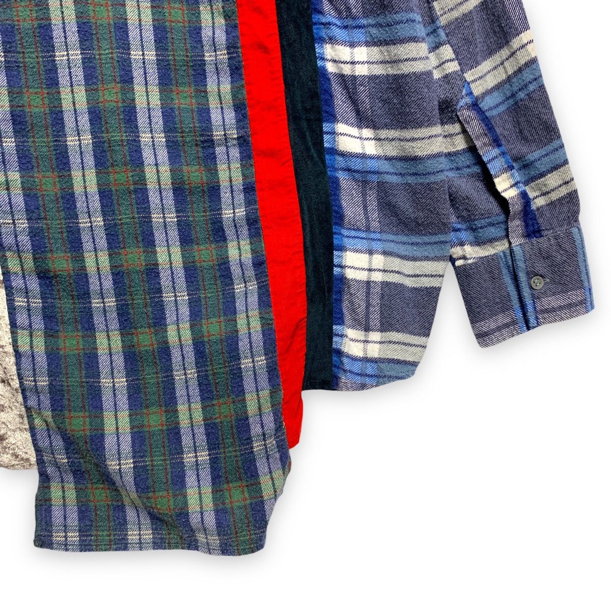 Needles NEEDLES REBUILD 7 CUT OVERSIZED FLANNEL SHIRT remake Size US M / EU 48-50 / 2 - 7 Thumbnail