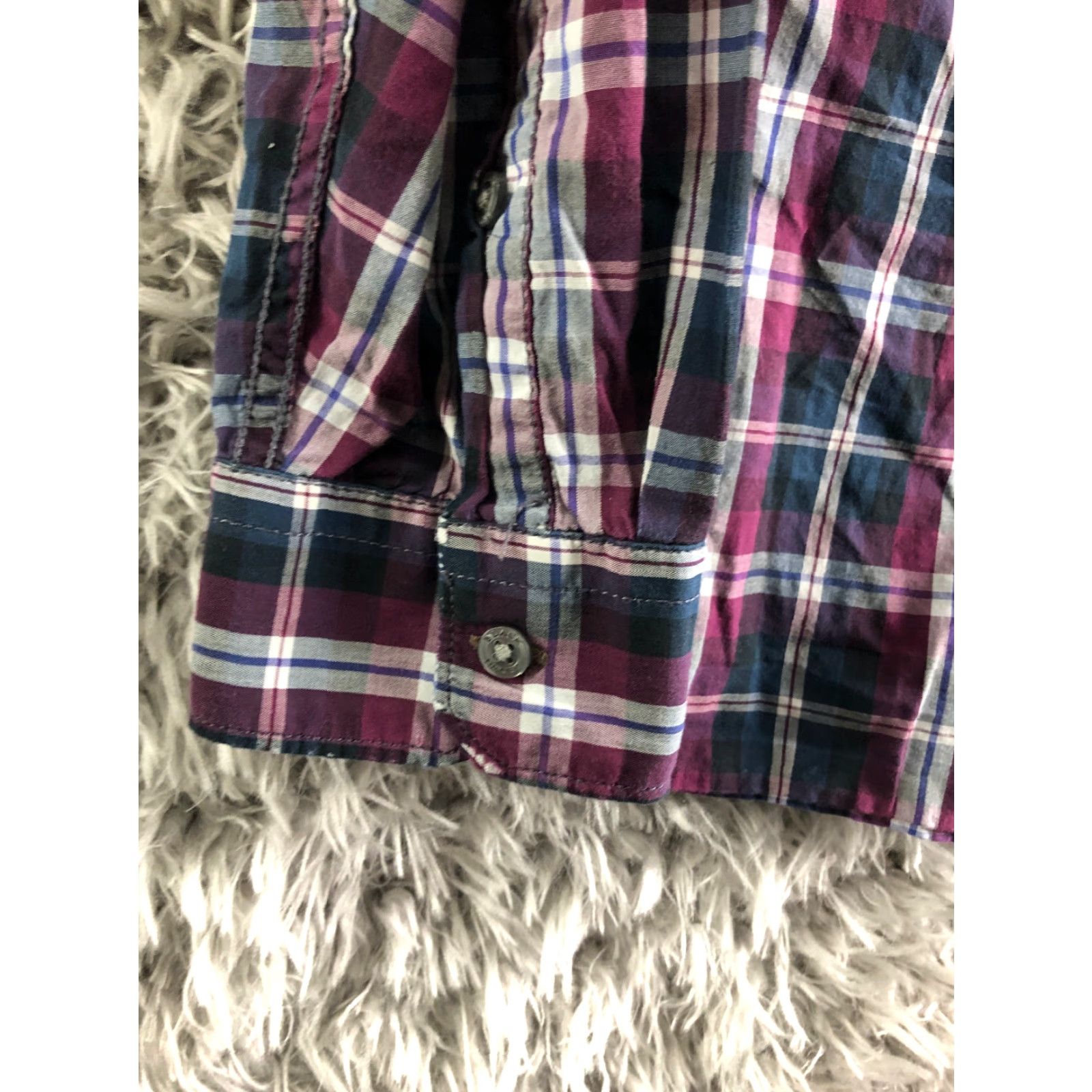 Vintage Black Brown 1826 Shirt Plaid Button-Down Long Sleeve Mens Large Red Collared Shirt Size US L / EU 52-54 / 3 - 2 Thumbnail