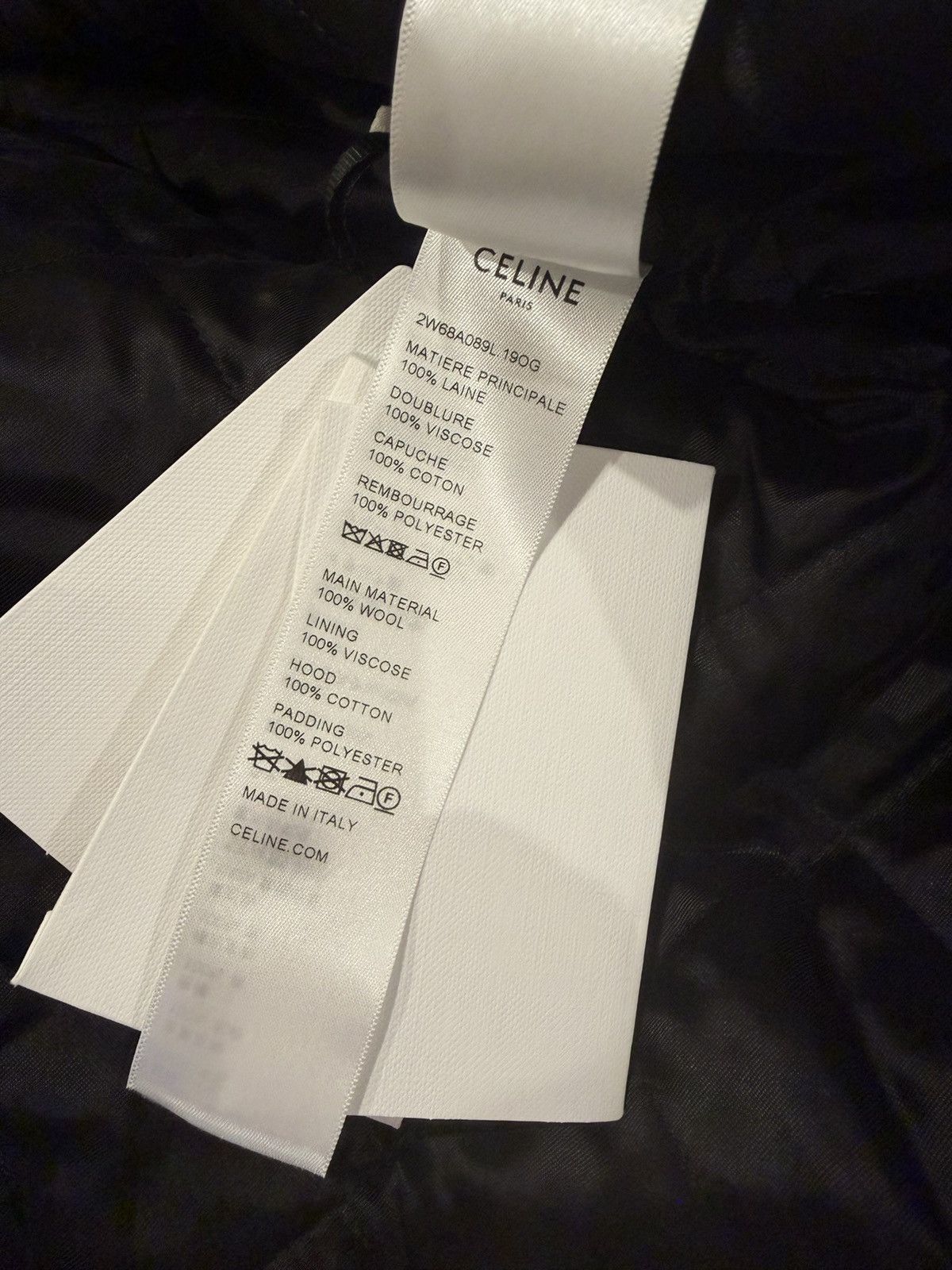 Celine CELINE Hooded Overshirt in Checked Wool Size US S / EU 44-46 / 1 - 8 Thumbnail