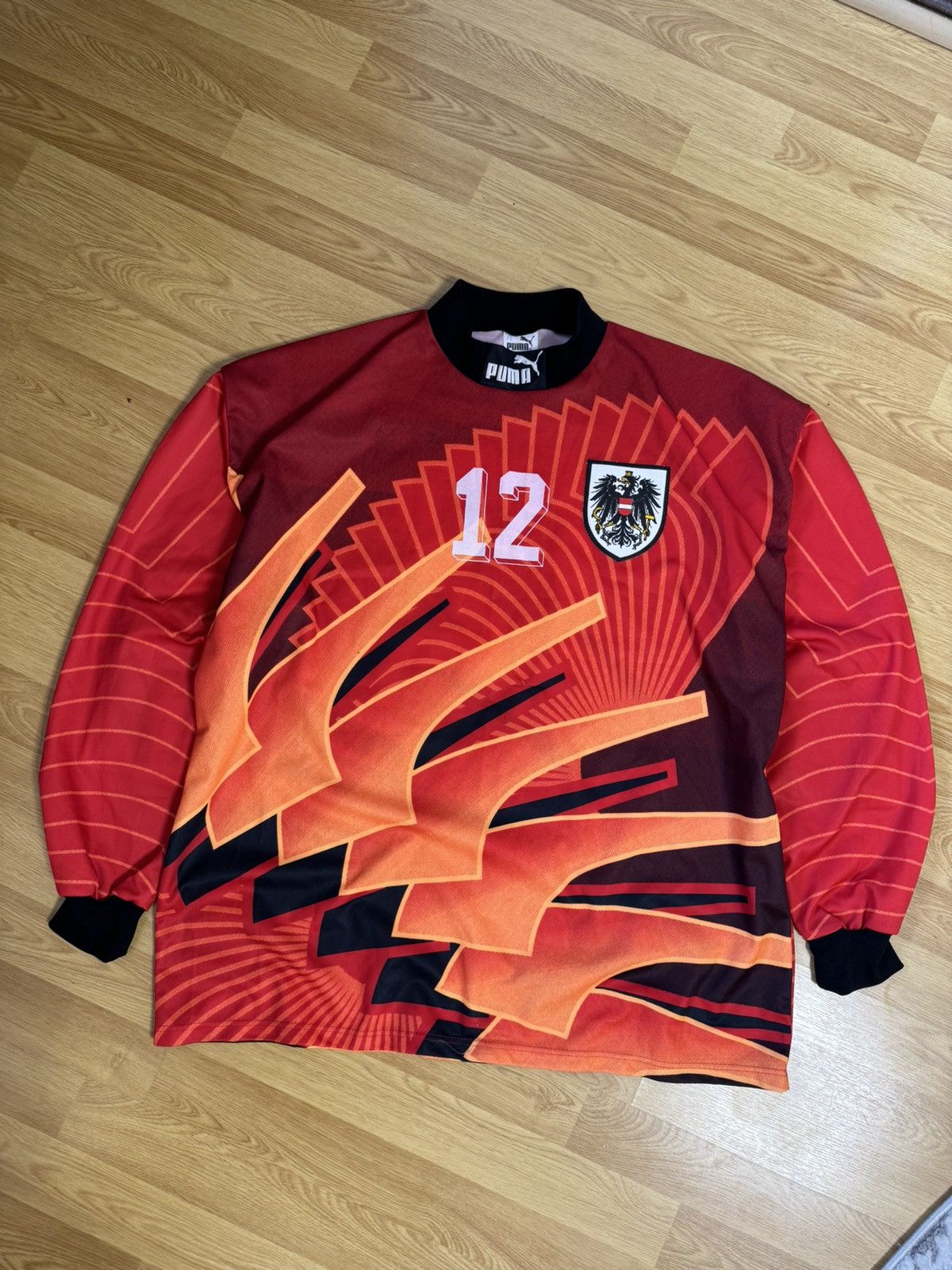 Puma × Vintage Puma Austria 90s goalkeeper jersey #12 vintage Size US XL / EU 56 / 4 - 14 Thumbnail