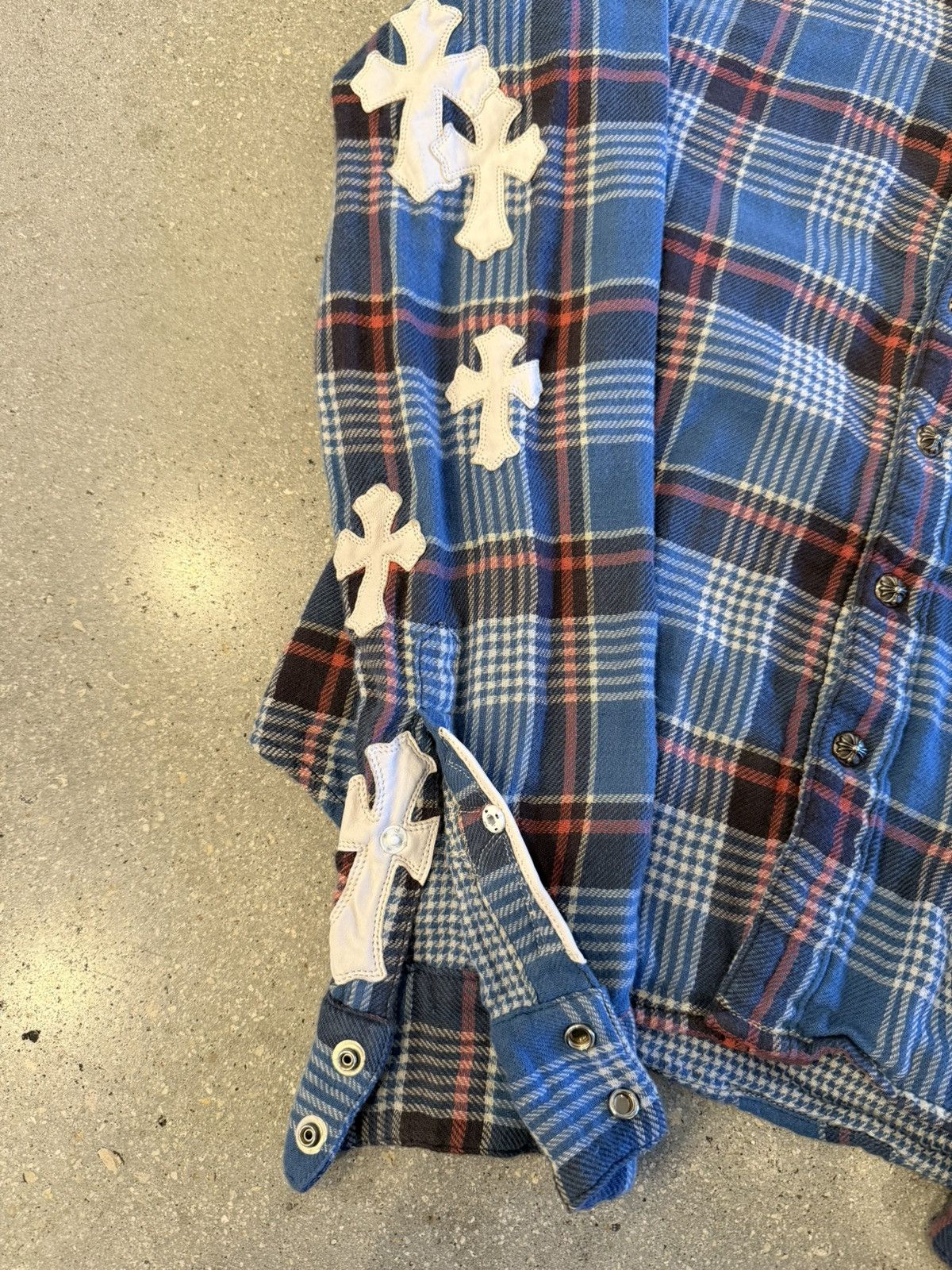 Chrome Hearts Chrome Hearts 1/1 patched flannel Size US S / EU 44-46 / 1 - 9 Thumbnail