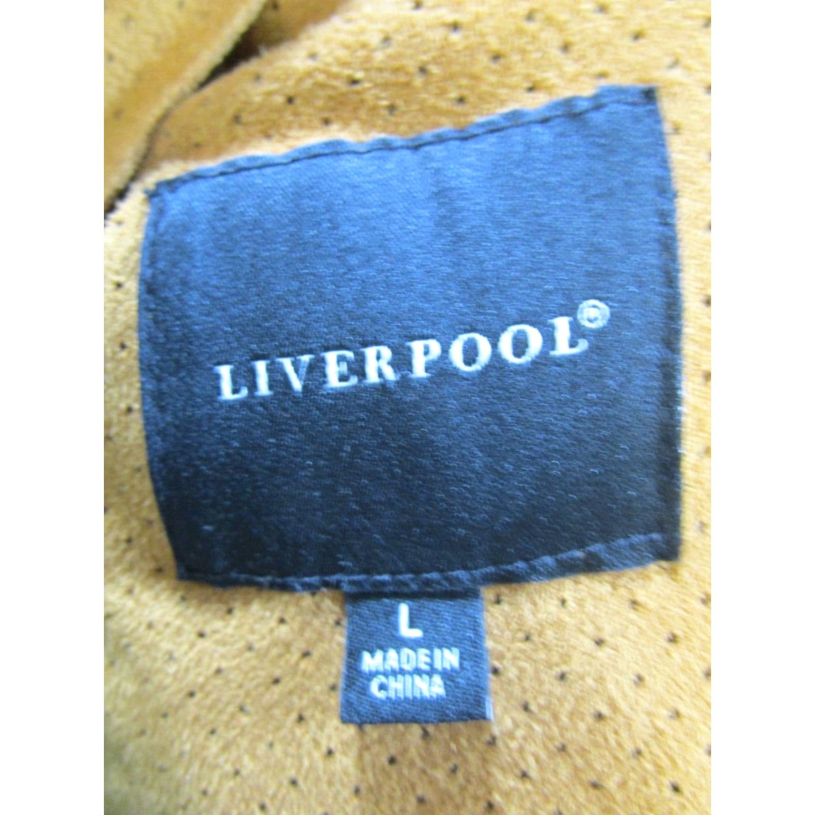 Vintage Liverpool Jacket Womens Large Brown Faux Suede Brand Liverpool Large L Brown Faux Suede Jacket Women Style Basic Jacket Size L / US 10 / IT 46 - 3 Thumbnail