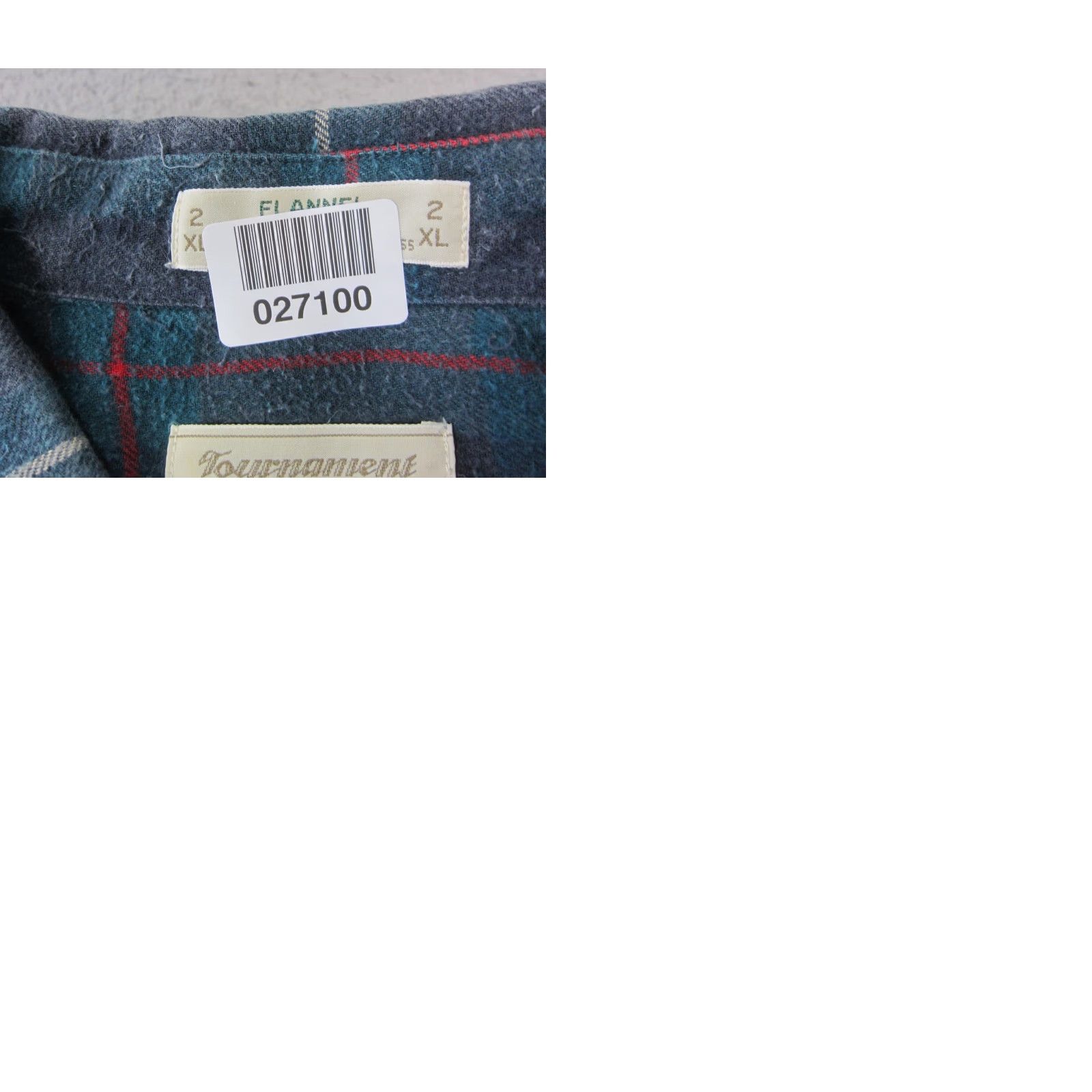 Arrow VINTAGE Arrow Shirt Lot of 2 2XL Blue Plaid Button-Up Men Size US XXL / EU 58 / 5 - 9 Thumbnail
