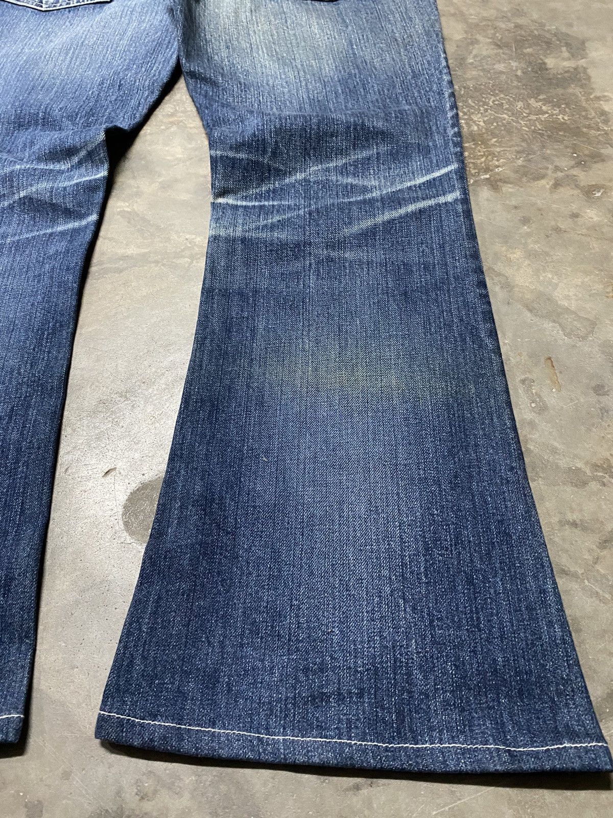 Japanese Brand Flare Jeans Japan Spirit Denim 10SDP41 Size US 34 / EU 50 - 12 Thumbnail