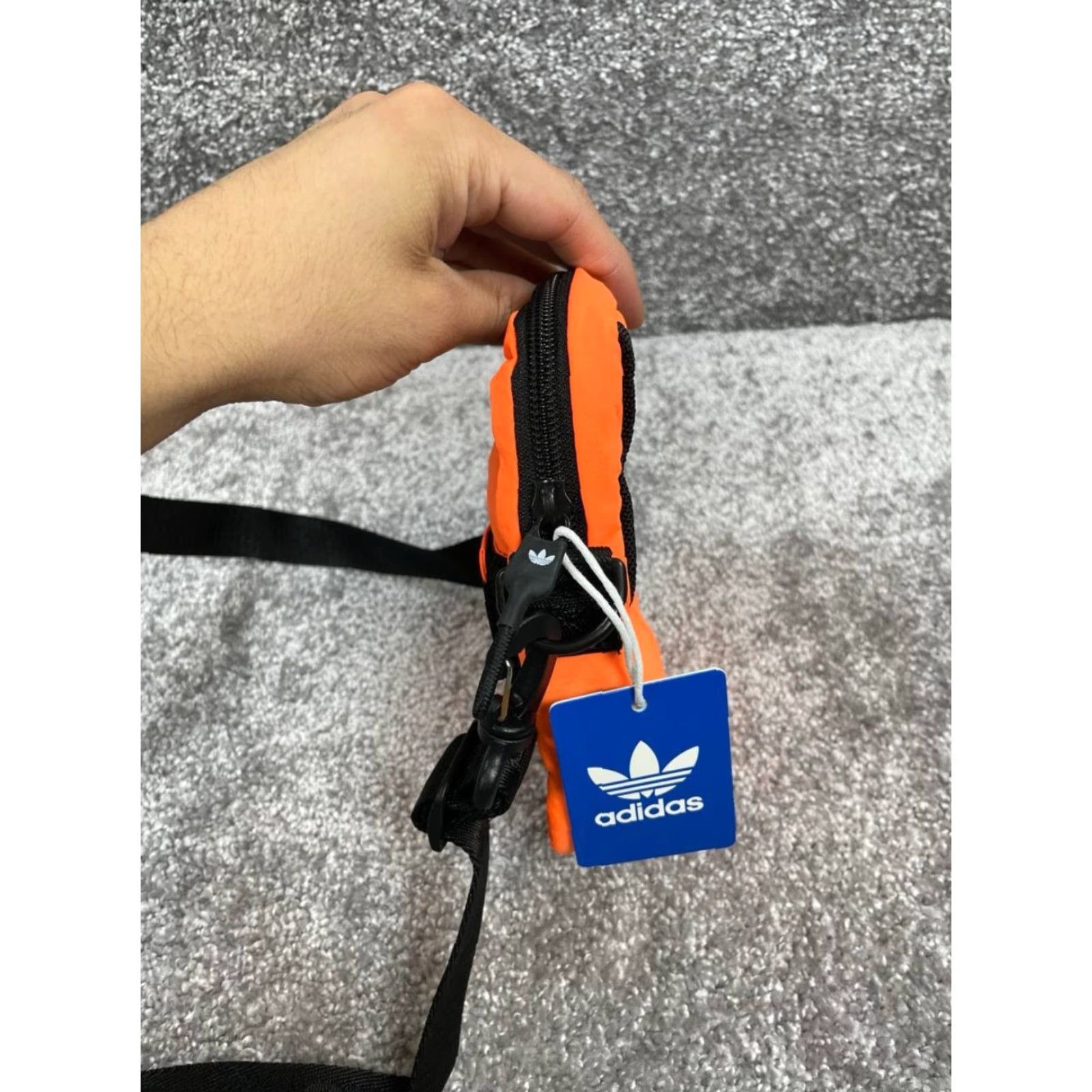 Adidas Adidas National Festival Crossbody Bag Womens Orange Zip Detachable Adjustable Polyester Lite 5x6.5in Black Strap Womens Fashion Festival Bag Size ONE SIZE - 5 Thumbnail
