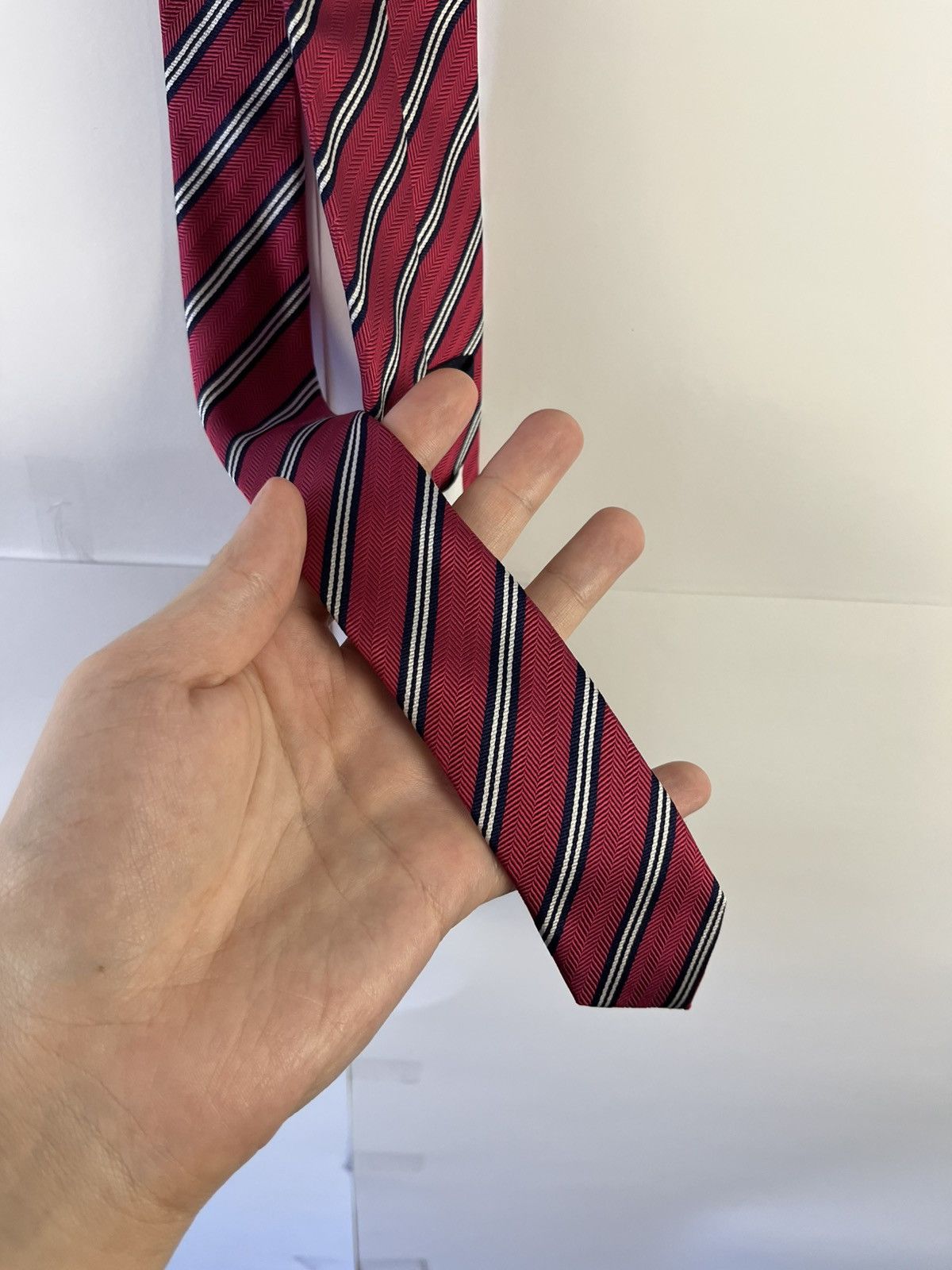 Eton Eton Luxury Striped Silk Tie Cravat Made in England Size ONE SIZE - 5 Thumbnail