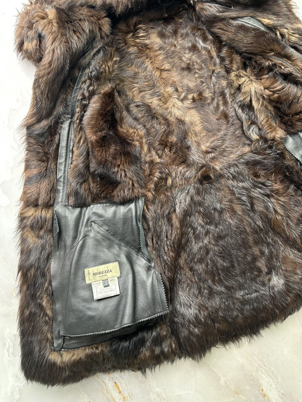 Japanese Brand Vintage Sheepskin Coat (E1) Size M / US 6-8 / IT 42-44 - 8 Thumbnail