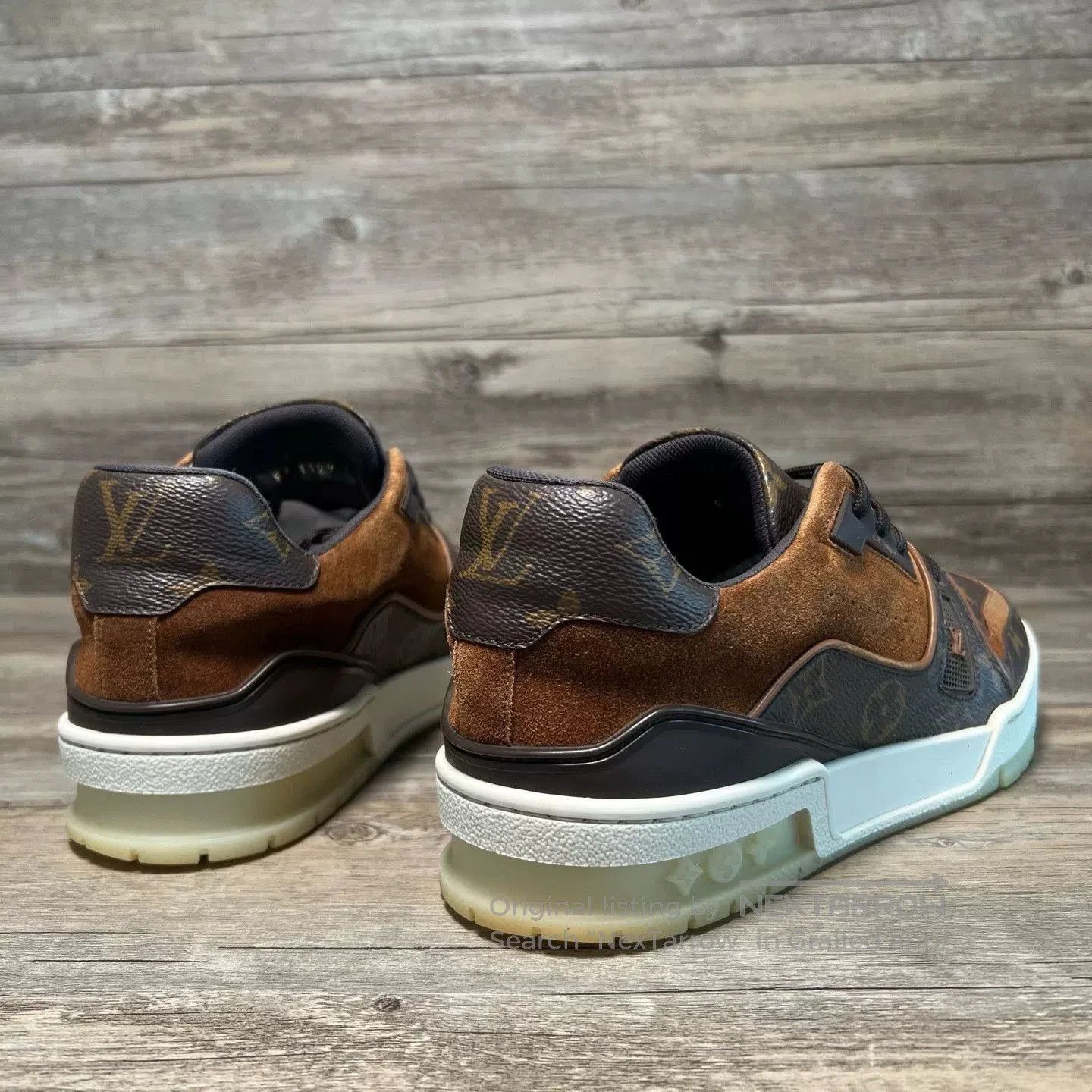 Louis Vuitton LV Trainer Monogram Brown Sneakers. Size US 6 / EU 39 - 4 Thumbnail