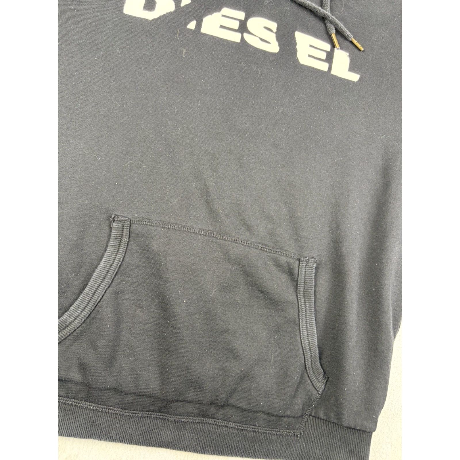 Diesel Diesel Hoodie Pullover Men M Black Logo Sweatshirt Size Medium Vintage No Size US M / EU 48-50 / 2 - 2 Thumbnail