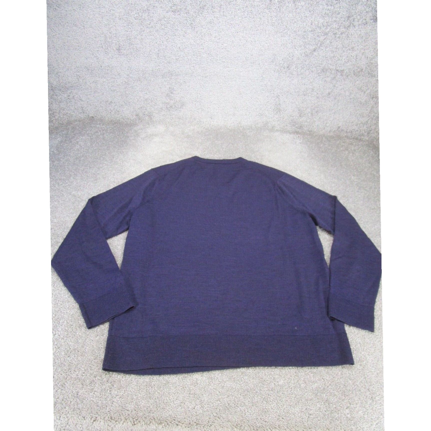 Brooks Brothers Brooks Brothers Sweater Mens Large V Neck Stretch Merino Wool Navy Blue Size US L / EU 52-54 / 3 - 4 Thumbnail