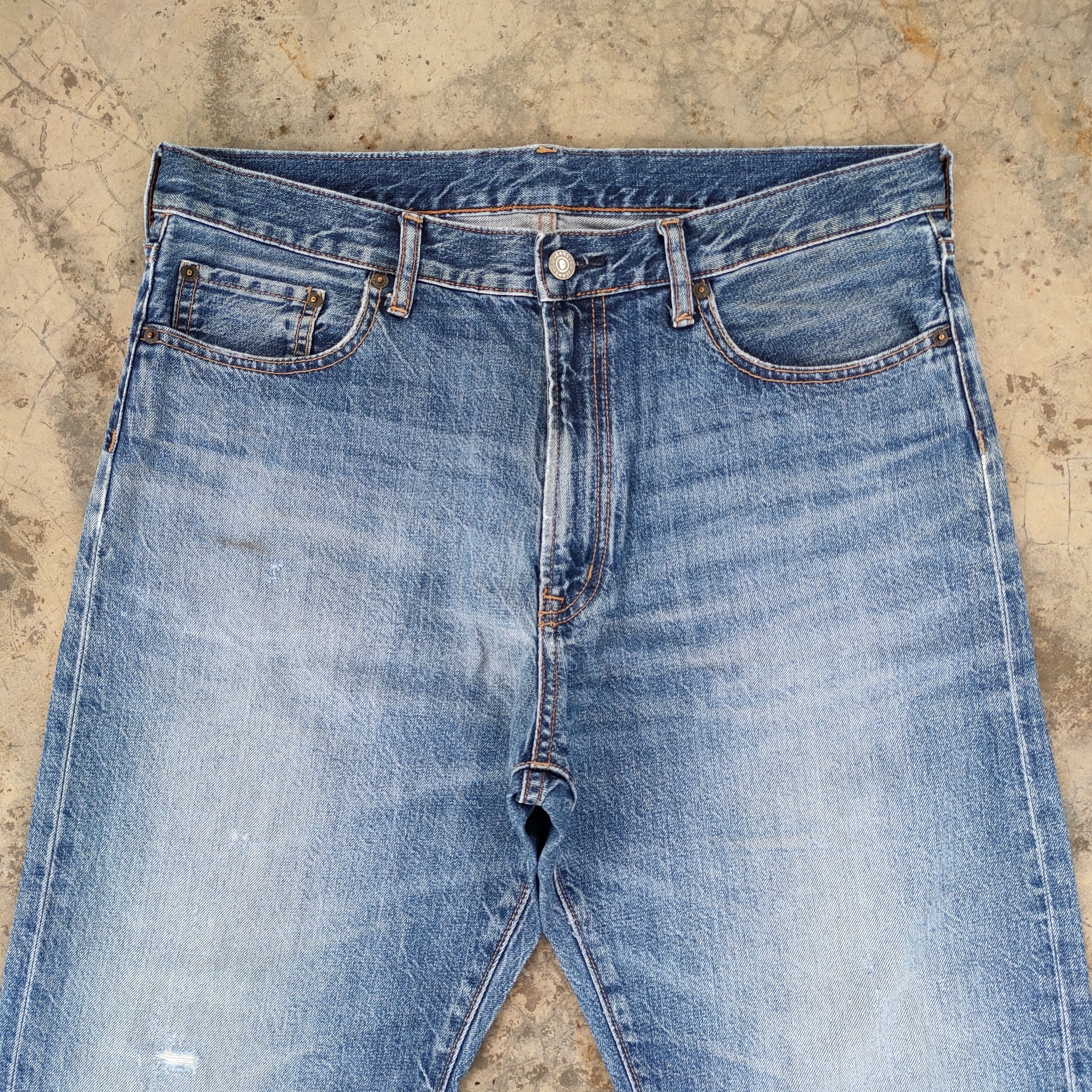 Japanese Brand × Jean × Vintage VINTAGE JAPANESE FADED DENIM JEANS PANTS Size US 35 - 3 Thumbnail