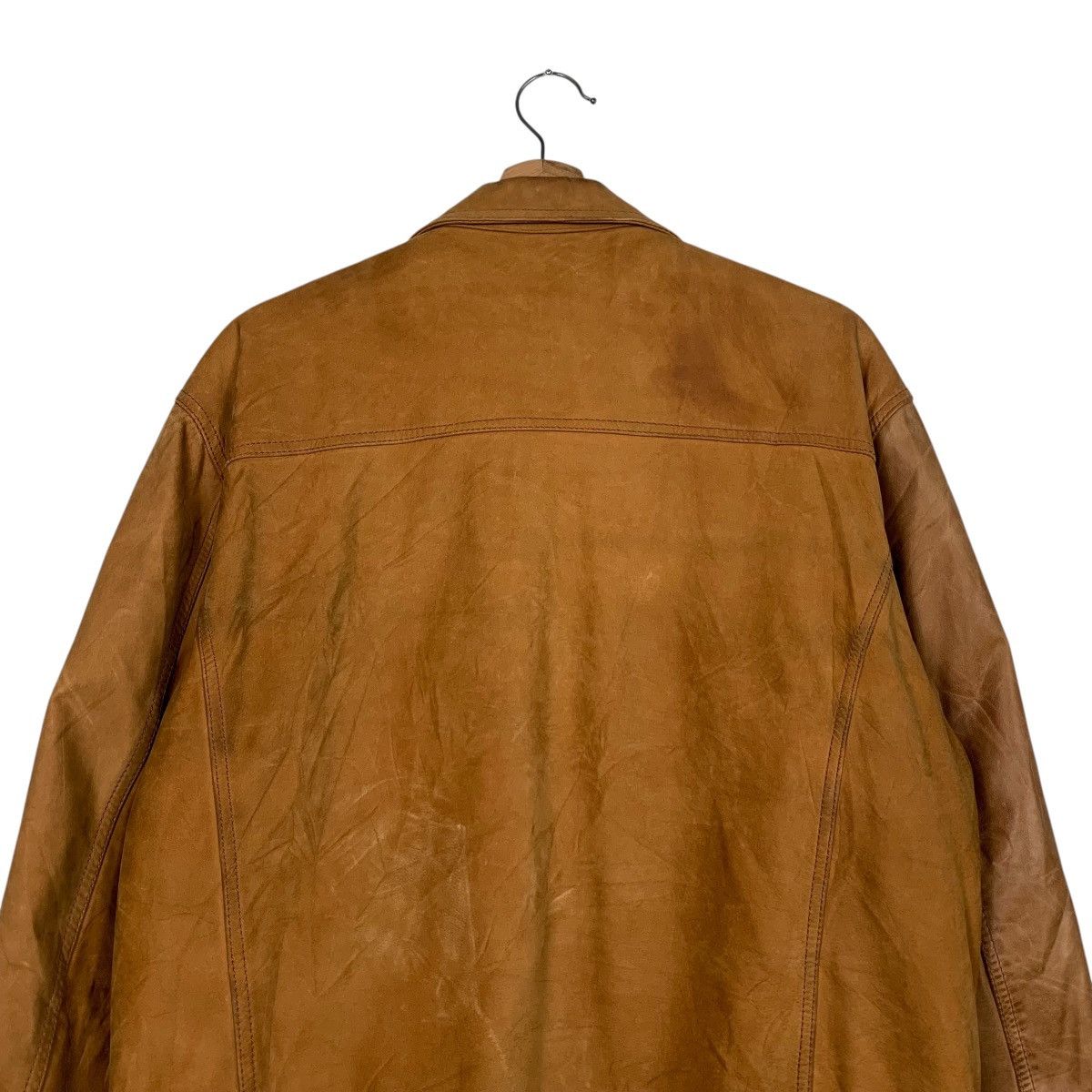 Vintage 70’s GHEZZI by ARCA Quilted Lined Leather Jacket #2363-C106 Size US M / EU 48-50 / 2 - 8 Thumbnail