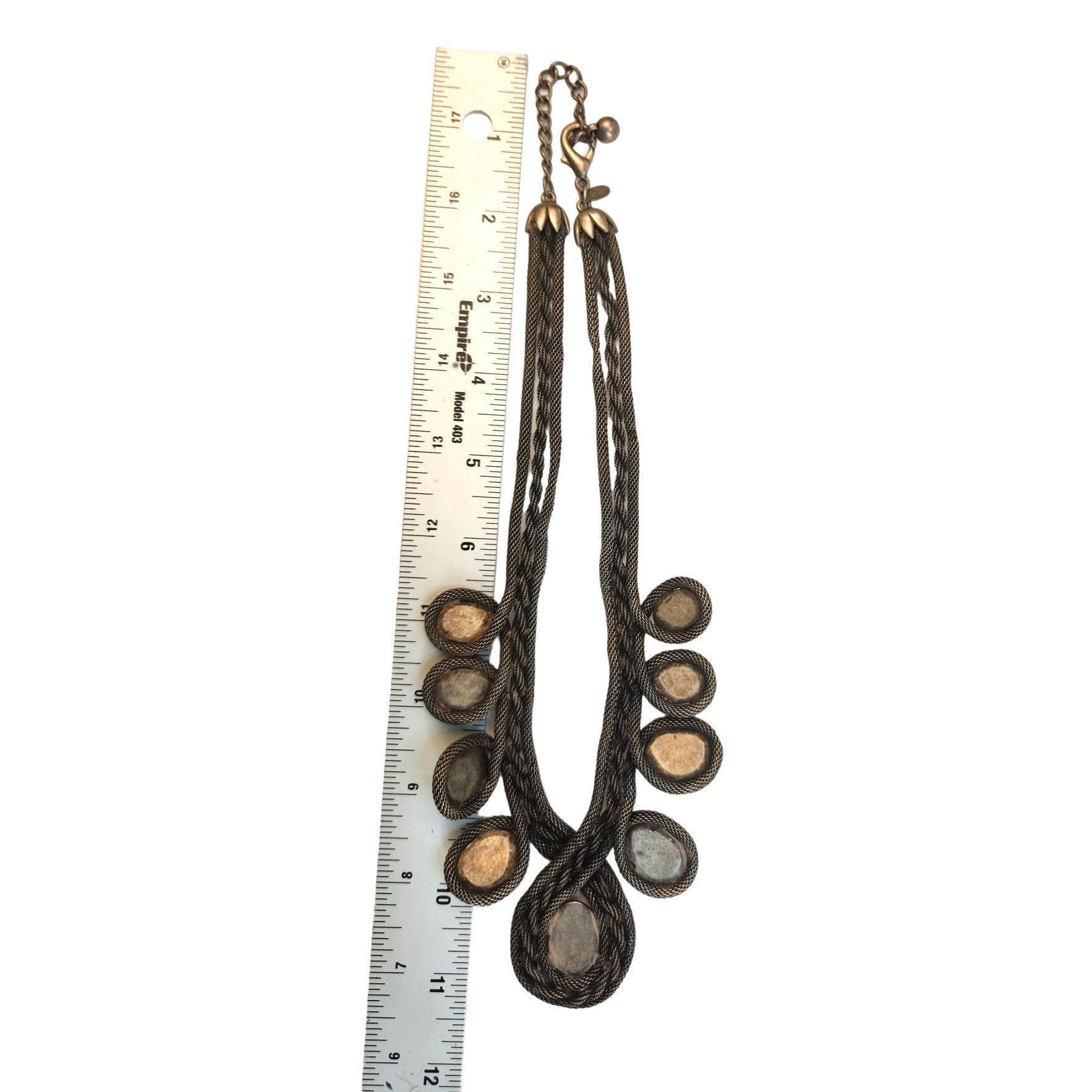 Chicos Unique Chico's Braided Necklace With Multicolor Purple, Gold Size ONE SIZE - 8 Thumbnail