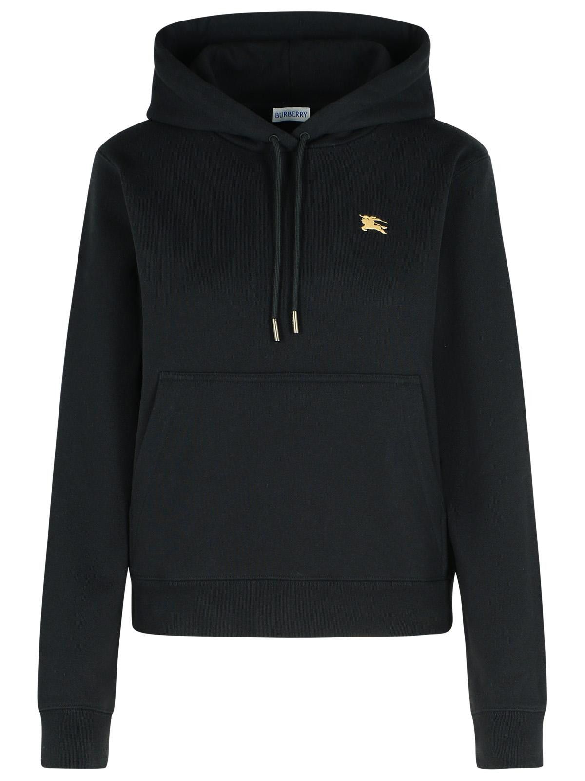 BURBERRY 'Harriet' Black Cotton Sweatshirt