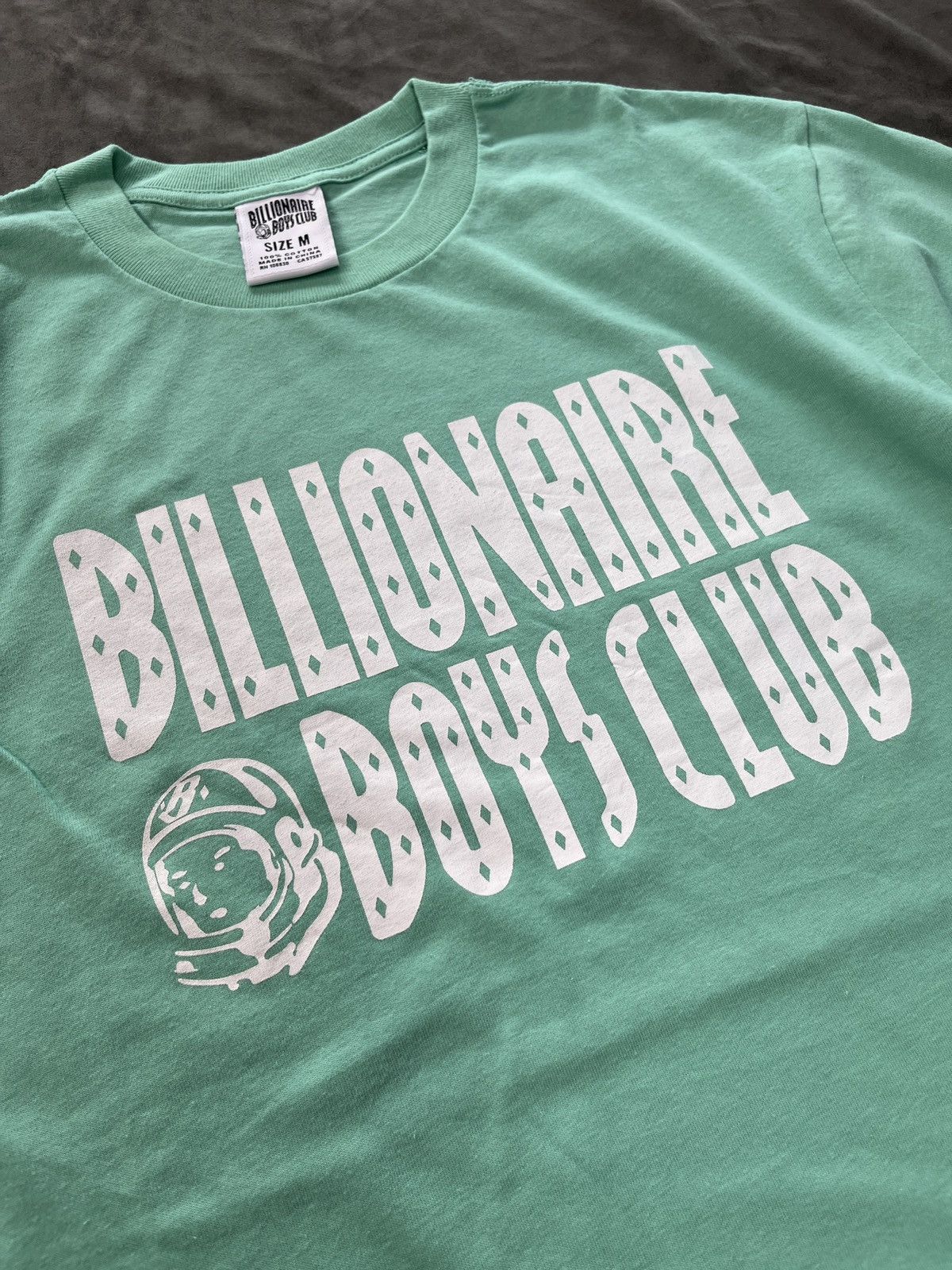 Billionaire Boys Club Rare Billionaire Boys Club BBC White Straight Logo Green Tee Size US M / EU 48-50 / 2 - 4 Thumbnail