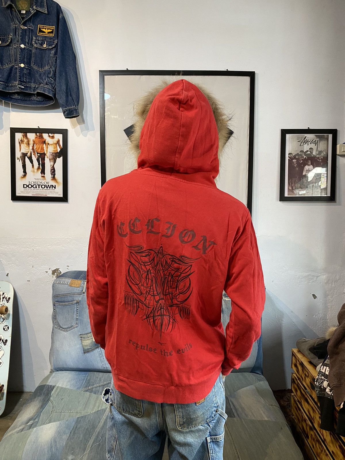 Le Grande Bleu (L.G.B.) Fur hoodie japanese brand ryukyu piras poem Size US M / EU 48-50 / 2 - 5 Thumbnail