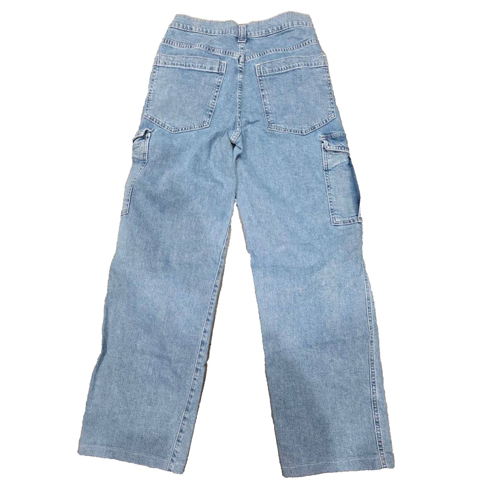 Gap GAP 90's Loose Mid Rise 24 Wide Leg Blue Denim A003268 Size 24" / US 00 / IT 34 - 13 Thumbnail