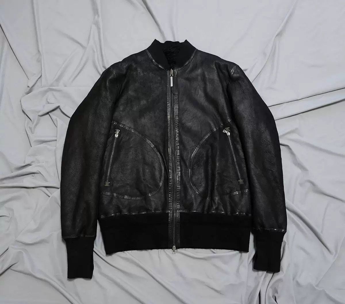 Isaac Sellam Experience isaac sellam leather MA1 bomber jacket Size US XL / EU 56 / 4 - 1 Thumbnail