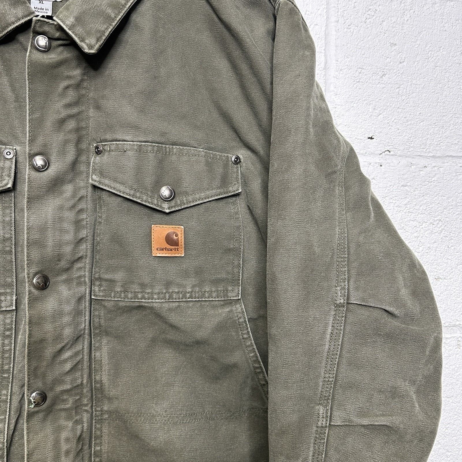Carhartt Carhartt Canvas Fleece-Lined Berwick Jacket “Moss Green” Size US XL / EU 56 / 4 - 3 Thumbnail