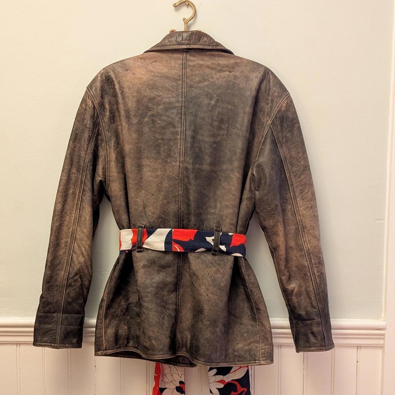 C&A Vintage C&A custom cow hide leather coat. Size L / US 10 / IT 46 - 8 Thumbnail