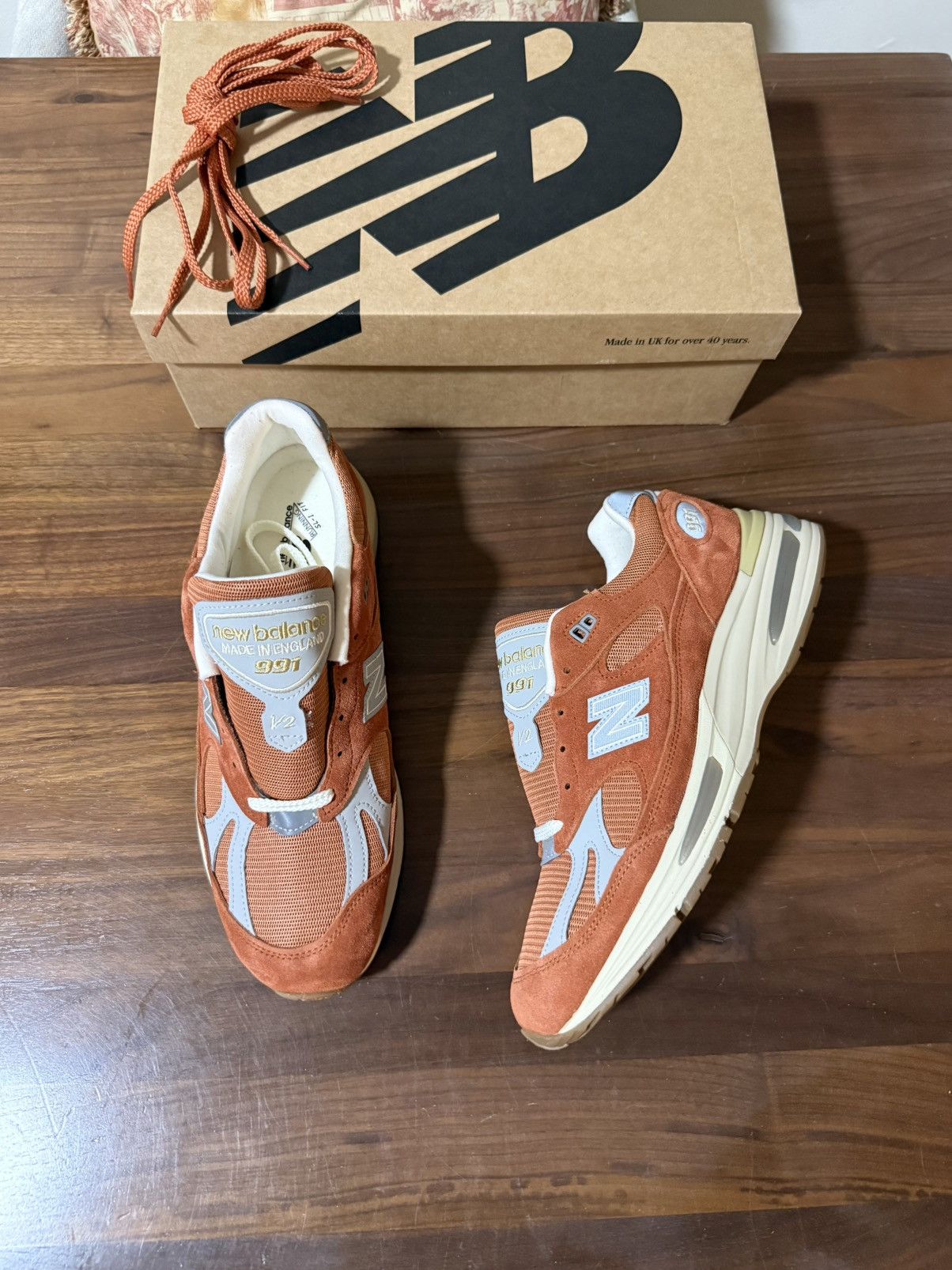 New Balance NEW BALANCE Made UK 991v2 Vintage Sports Potter’s Clay Sz 11 Size US 11 / EU 44 - 1 Thumbnail