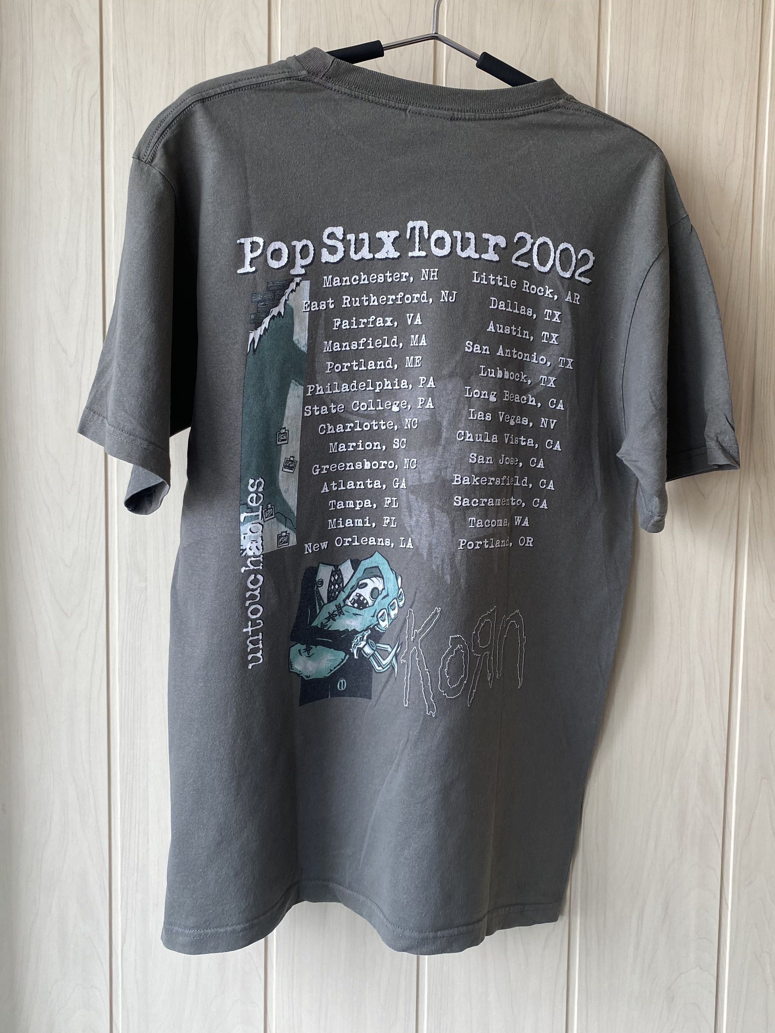 Band Tees Vintage 2002 Korn untouchables Pop sux tour t-shirt Size US M / EU 48-50 / 2 - 2 Thumbnail