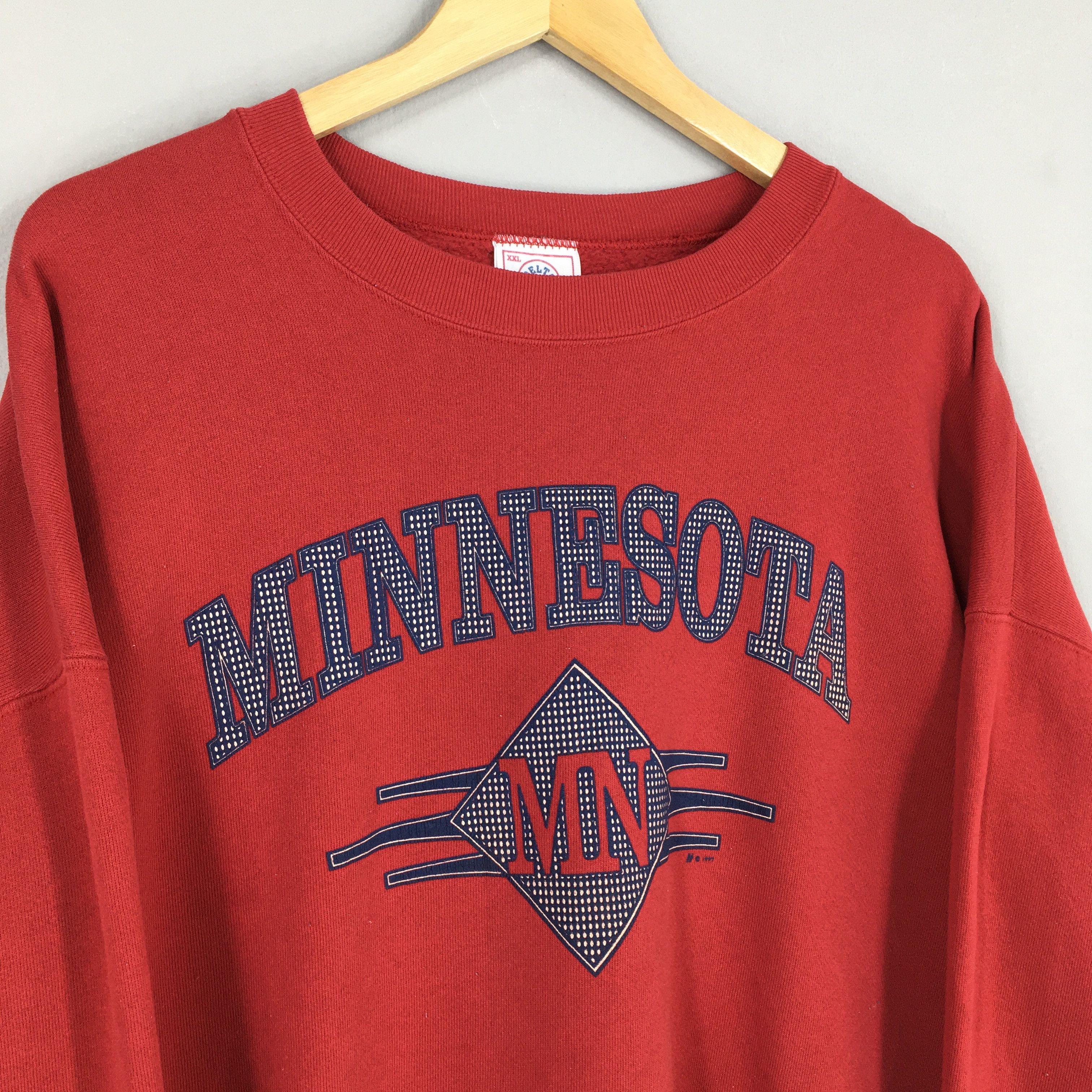 Vintage Vintage 90s University Of Minnesota Red Sweatshirt XXL Size US XXL / EU 58 / 5 - 3 Thumbnail