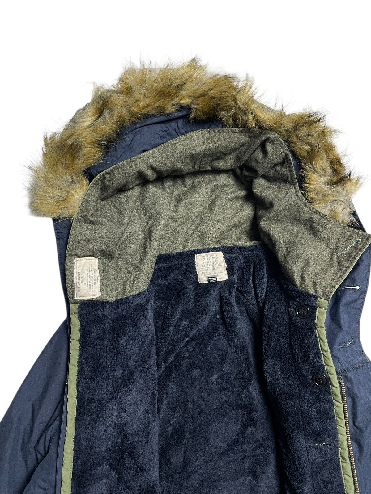 14th Addiction 2000’s Denim & Dungaree - Apocalypse Parka Fur Jacket Size US M / EU 48-50 / 2 - 12 Thumbnail