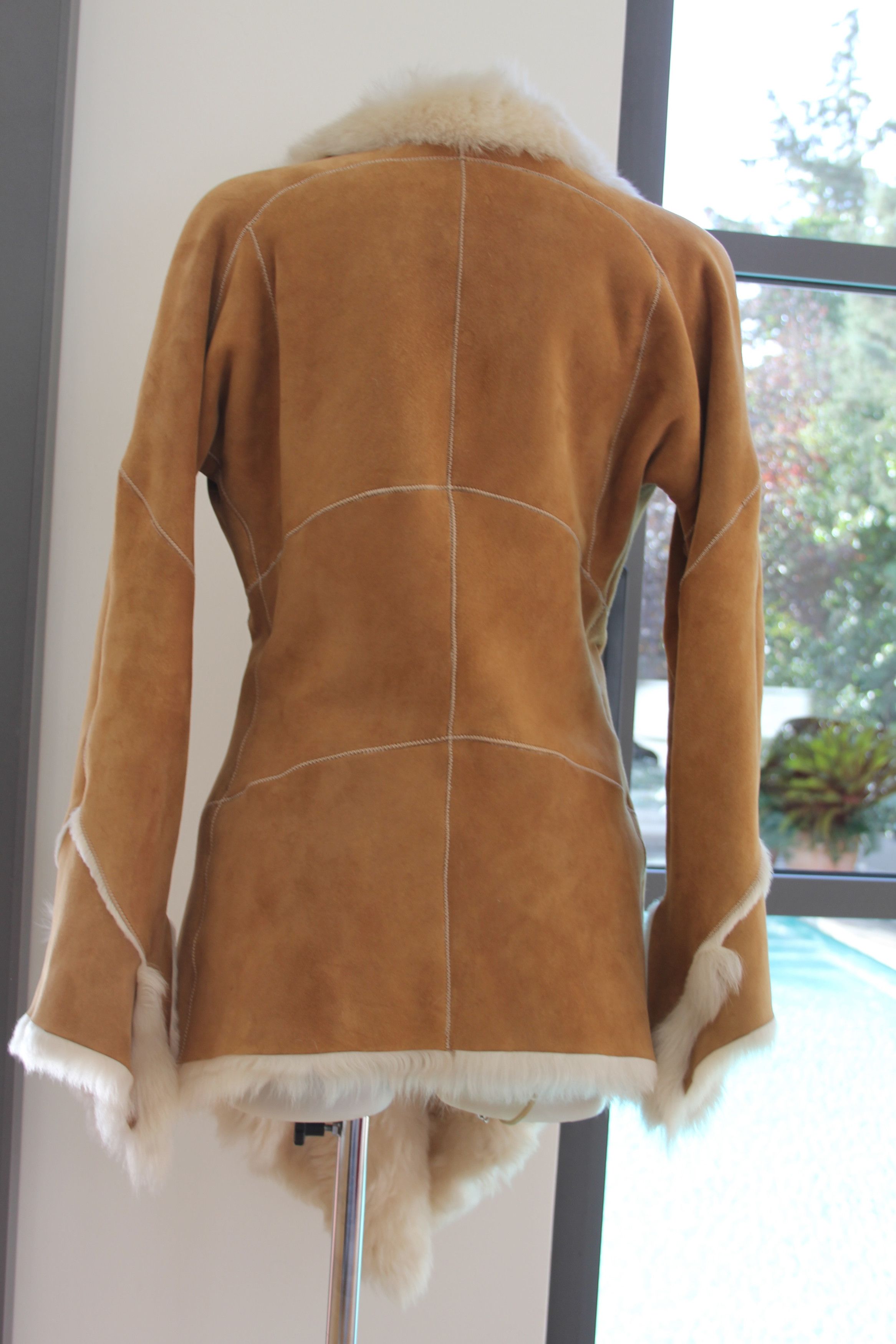 Roberto Cavalli Shearling Coat Roberto Cavalli Size S / US 4 / IT 40 - 4 Thumbnail