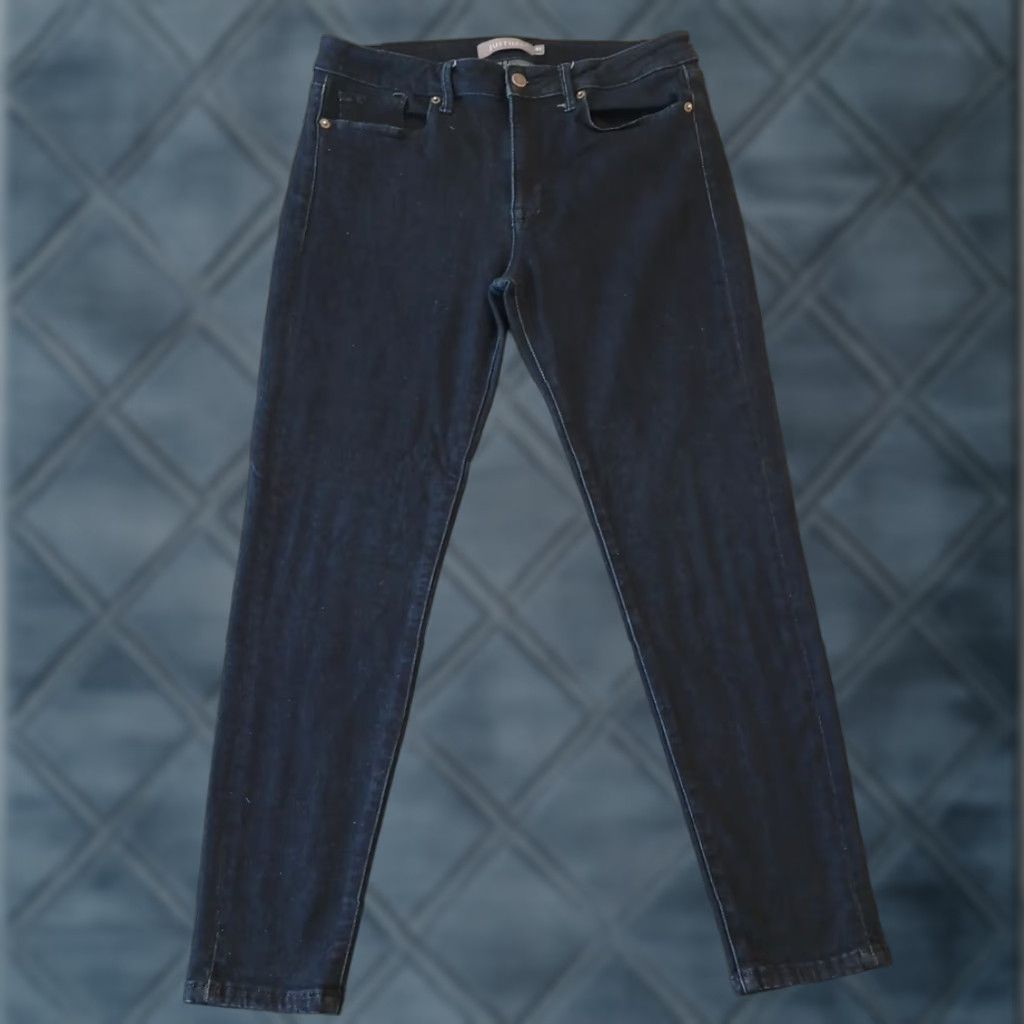 Vintage Just USA Jeans Skinny Womens Size 31 Blue Dark Wash Mid Rise 31x26.5 Stretch Denim 5-Pocket Womens Jeans Size 24" / US 00 / IT 34 - 1 Thumbnail