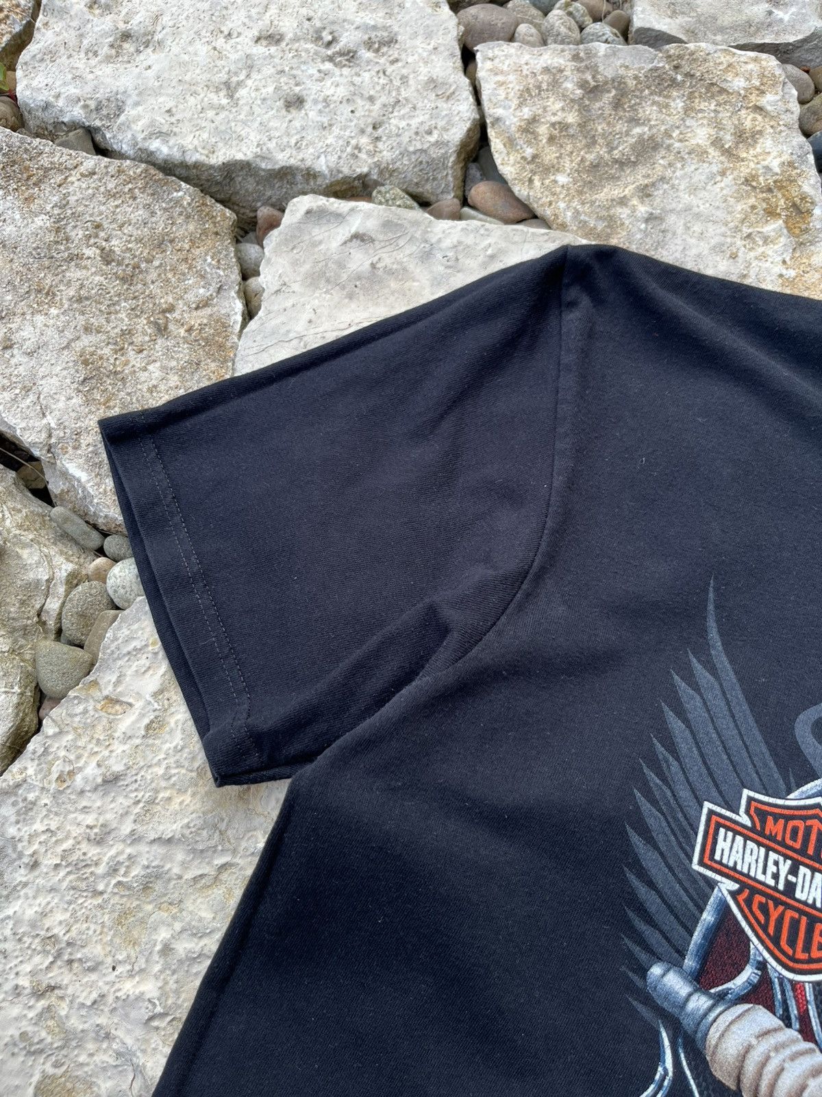 Harley Davidson × Vintage Vintage Harley-Davidson Luxembourg girl lady spark plug tee Size US L / EU 52-54 / 3 - 11 Thumbnail
