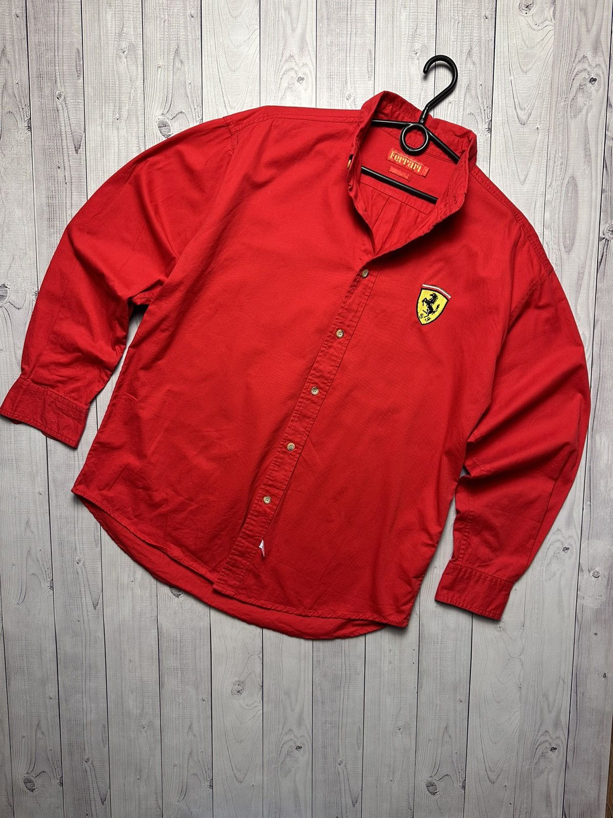 Vintage Ferrari logo racing shirt size XL