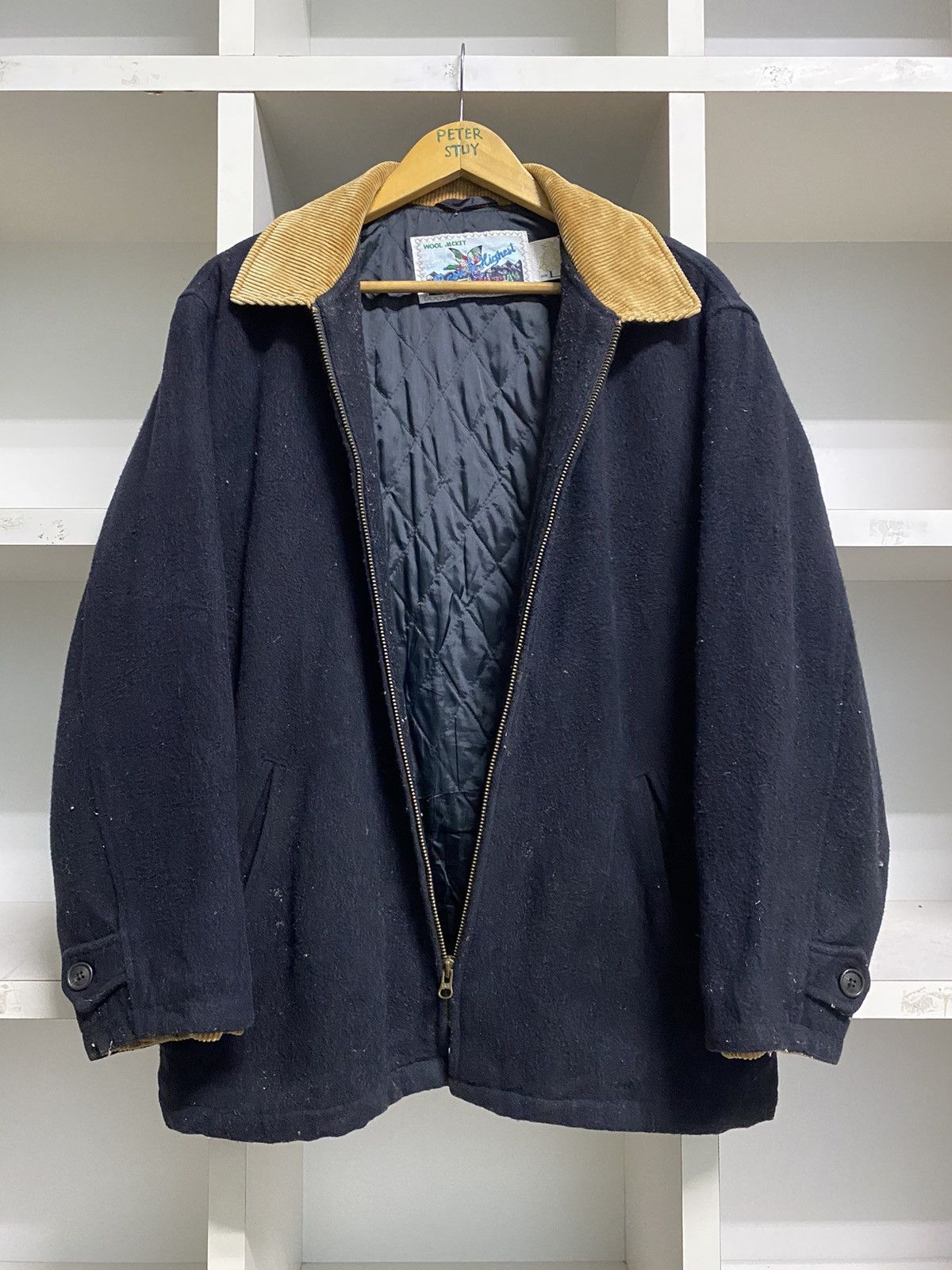 Japanese Brand × Vintage Vintage Wool Jacket Basic & Highest Size US L / EU 52-54 / 3 - 13 Thumbnail