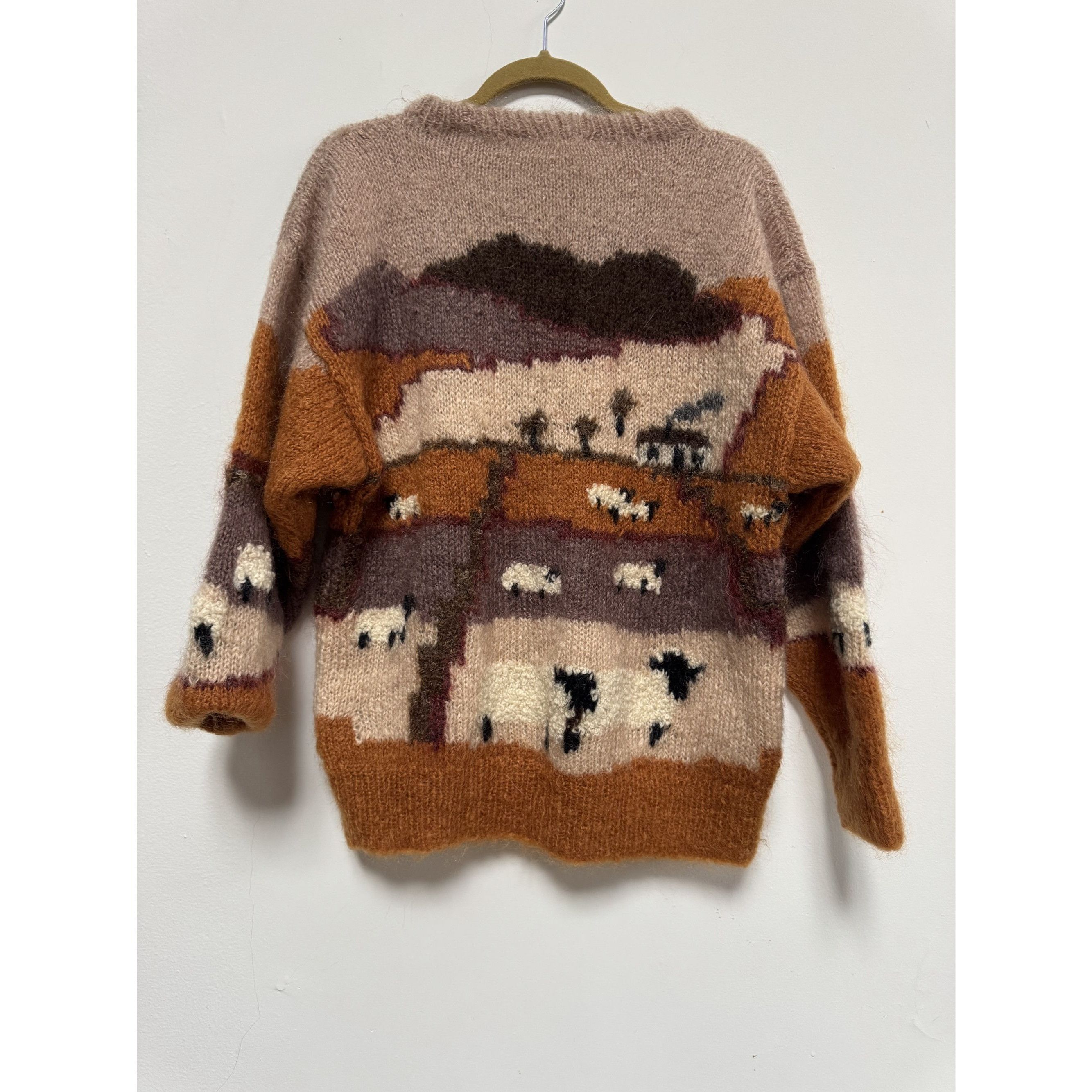 Vintage Vtg SELINA KNITWEAR Mohair Pastoral Farm Handmade Sweater En Size M / US 6-8 / IT 42-44 - 2 Thumbnail