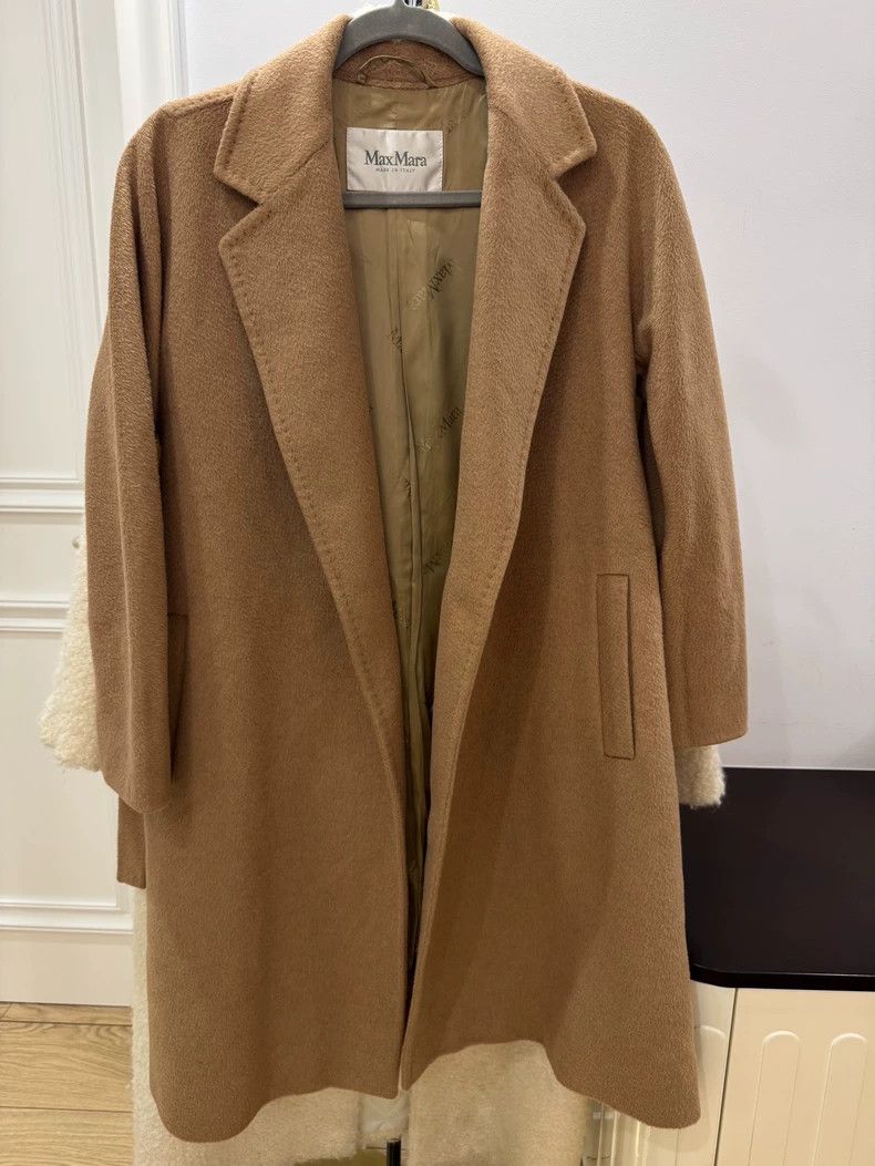 Max Mara Max Mara 100% Camel Hair Water Ripple Size S / US 4 / IT 40 - 2 Thumbnail