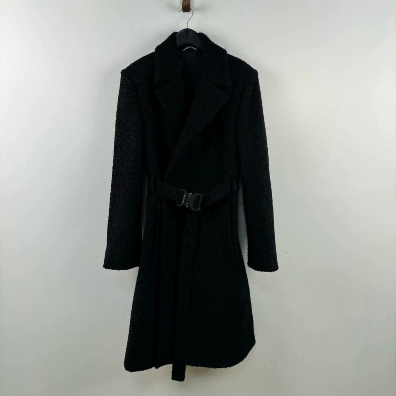Dior Wool horse sea wool blended functional buckle coat
