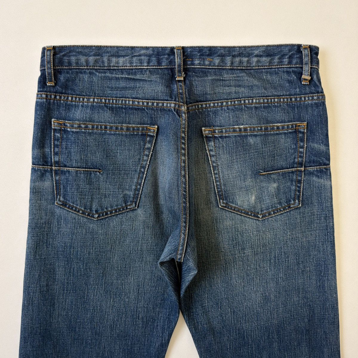 Dior S/S 03 21cm Blue MIJ Clawmark Jeans Size US 30 / EU 46 - 16 Thumbnail