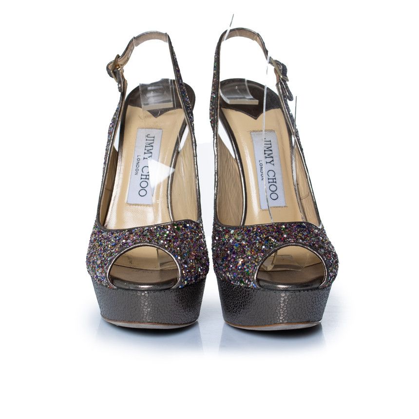 Jimmy Choo Jimmy Choo, Glitter pumps Size US 7 / IT 37 - 4 Thumbnail